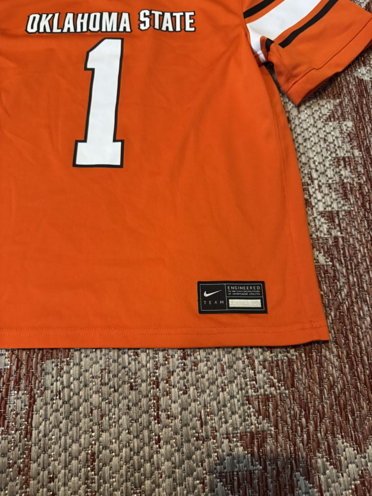 Nike Orange Nike Oklahoma State University jersey Youth Large Size US XXS / EU 40 - 2 Thumbnail