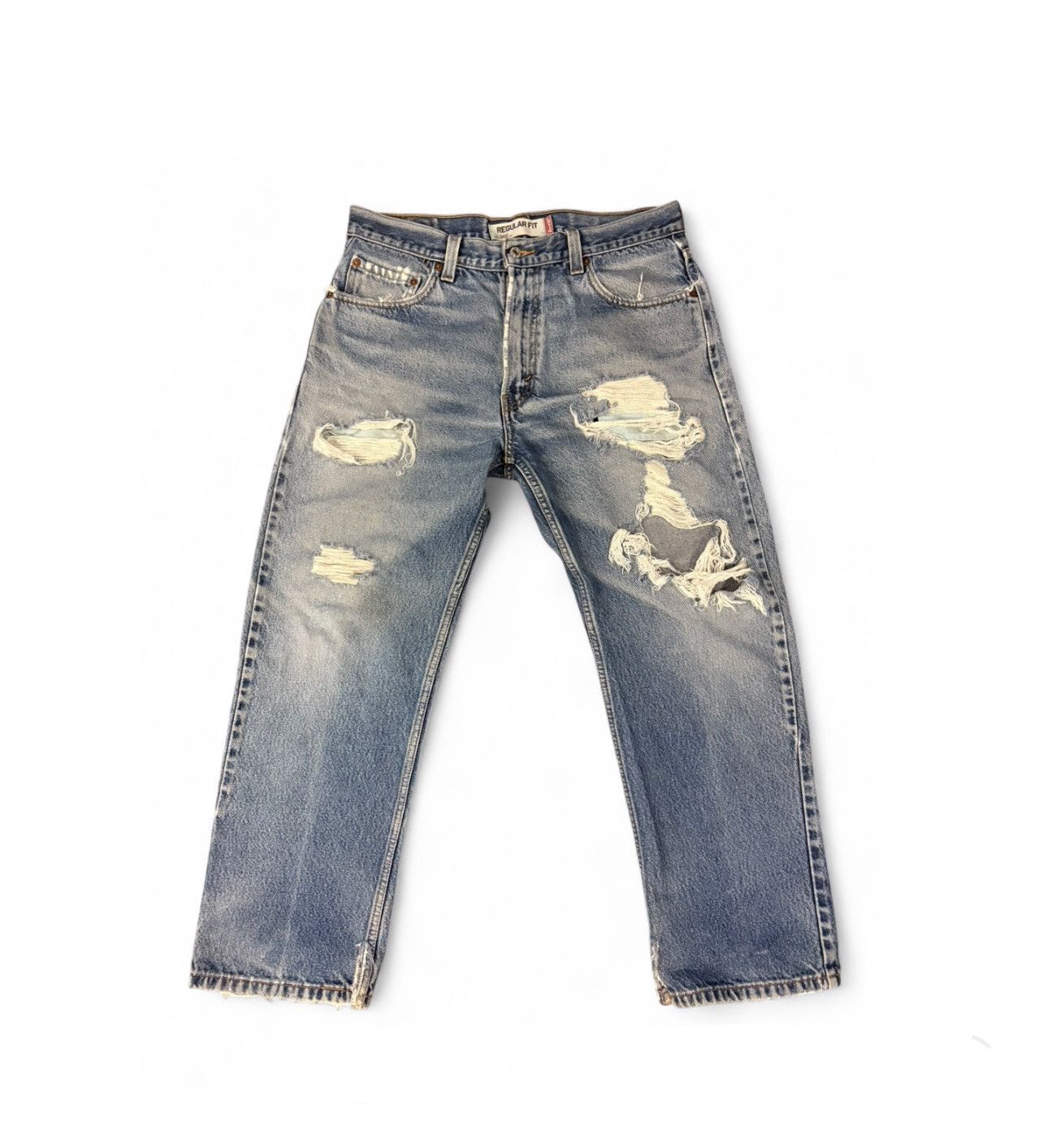 Levi's Vintage Clothing Vintage levis 501 dennim with distress Size US 36 / EU 52 - 1 Thumbnail