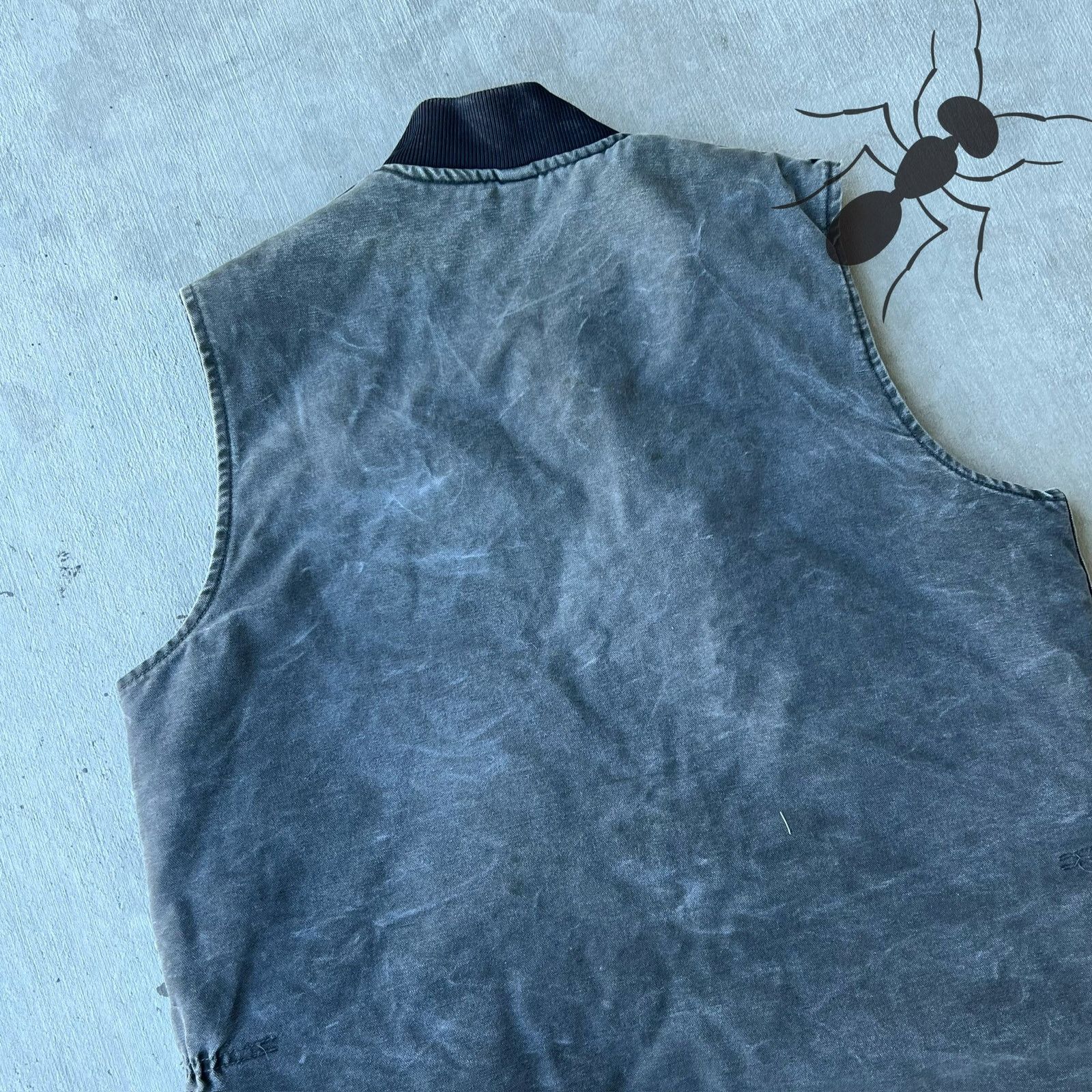 Carhartt × Vintage Carhartt faded gray work wear vest Size US XL / EU 56 / 4 - 7 Thumbnail