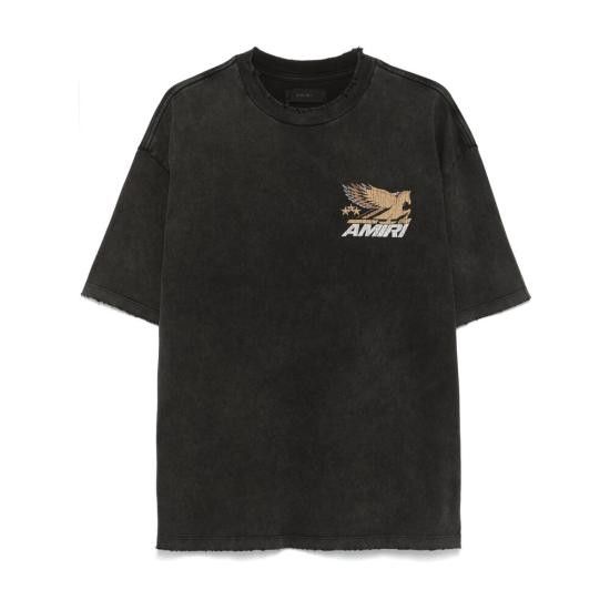 【AMIRI】Men T-shirt Black AMJYTE1149 BLACK Buy Amiri Staggered Logo Tee 'Black' - AMJYTE1149 BLAC | GOAT