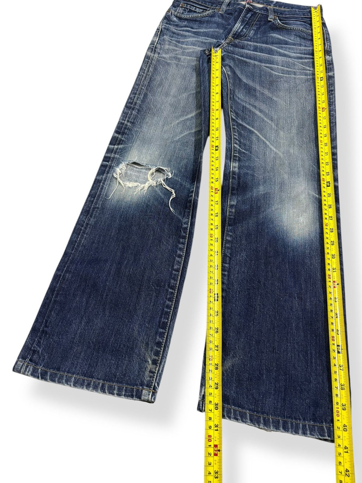 Undercover × Uniqlo Vintage Uniqlo S002 Regular Straight Distressed Grunge Jeans Size US 30 / EU 46 - 14 Thumbnail
