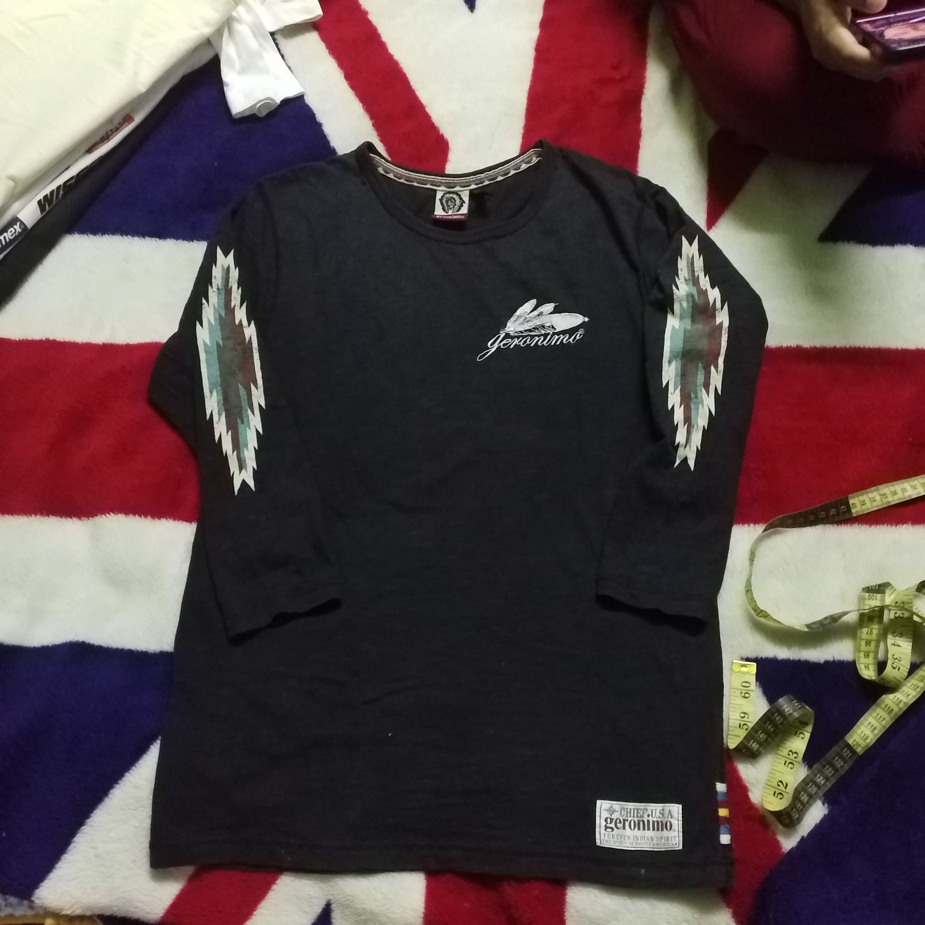 Japanese Brand GERONIMO 3Q SLEEVE INDIAN STYLE NAVAJO Size US M / EU 48-50 / 2 - 1 Thumbnail