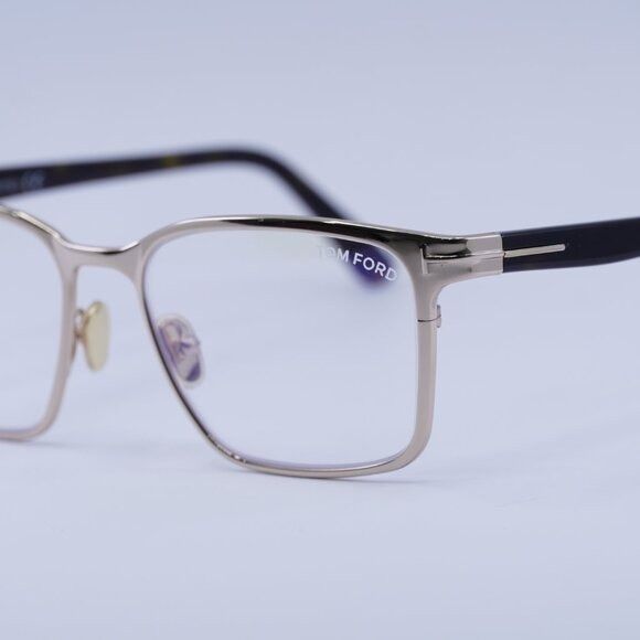Tom Ford Tom Ford FT5733-B 028 Eyeglasses Gold 53mm Rectangle Frame Size ONE SIZE - 2 Thumbnail