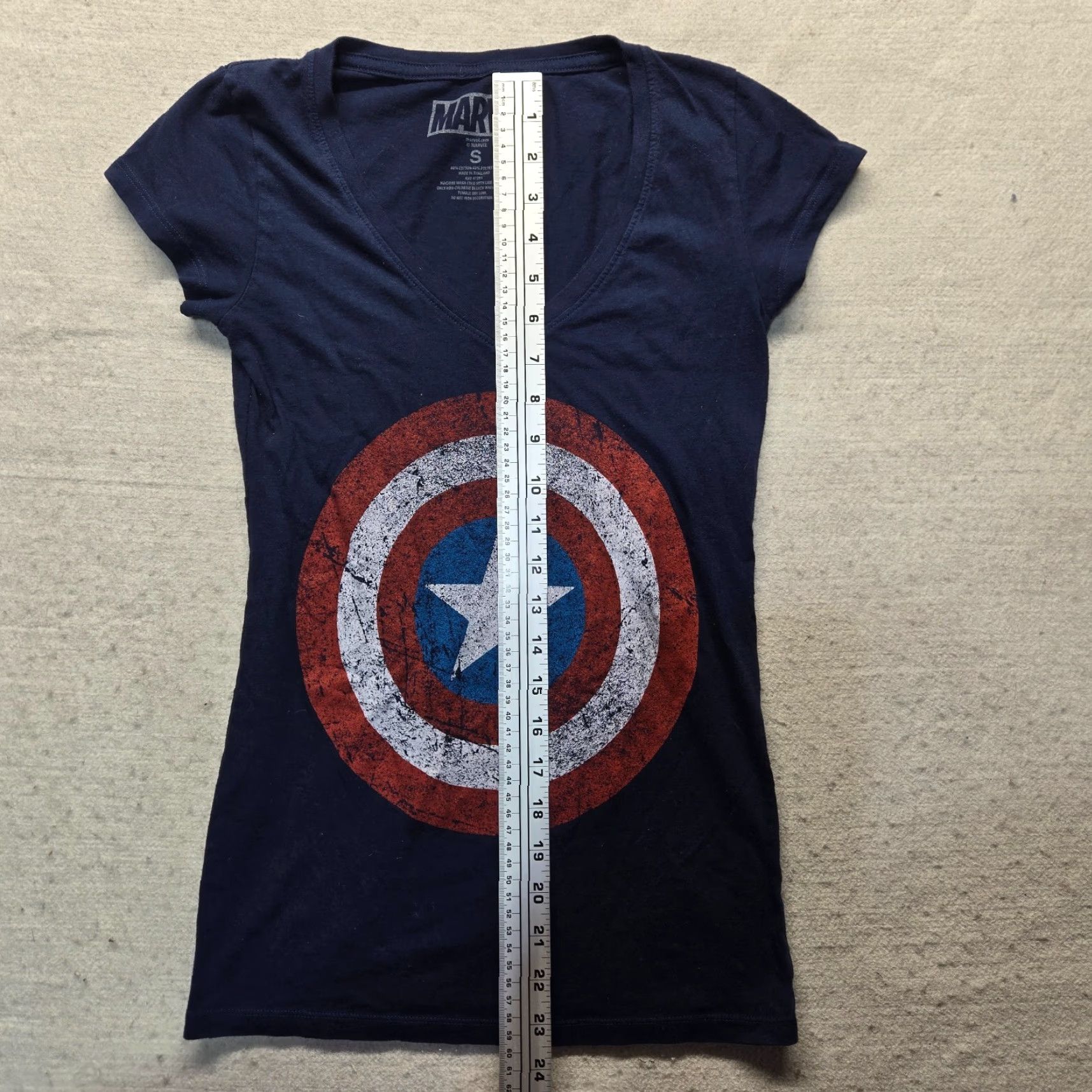 Vintage Marvel Captain America Shirt Blue Shield Universal First Avengers S Small Size S / US 4 / IT 40 - 6 Thumbnail