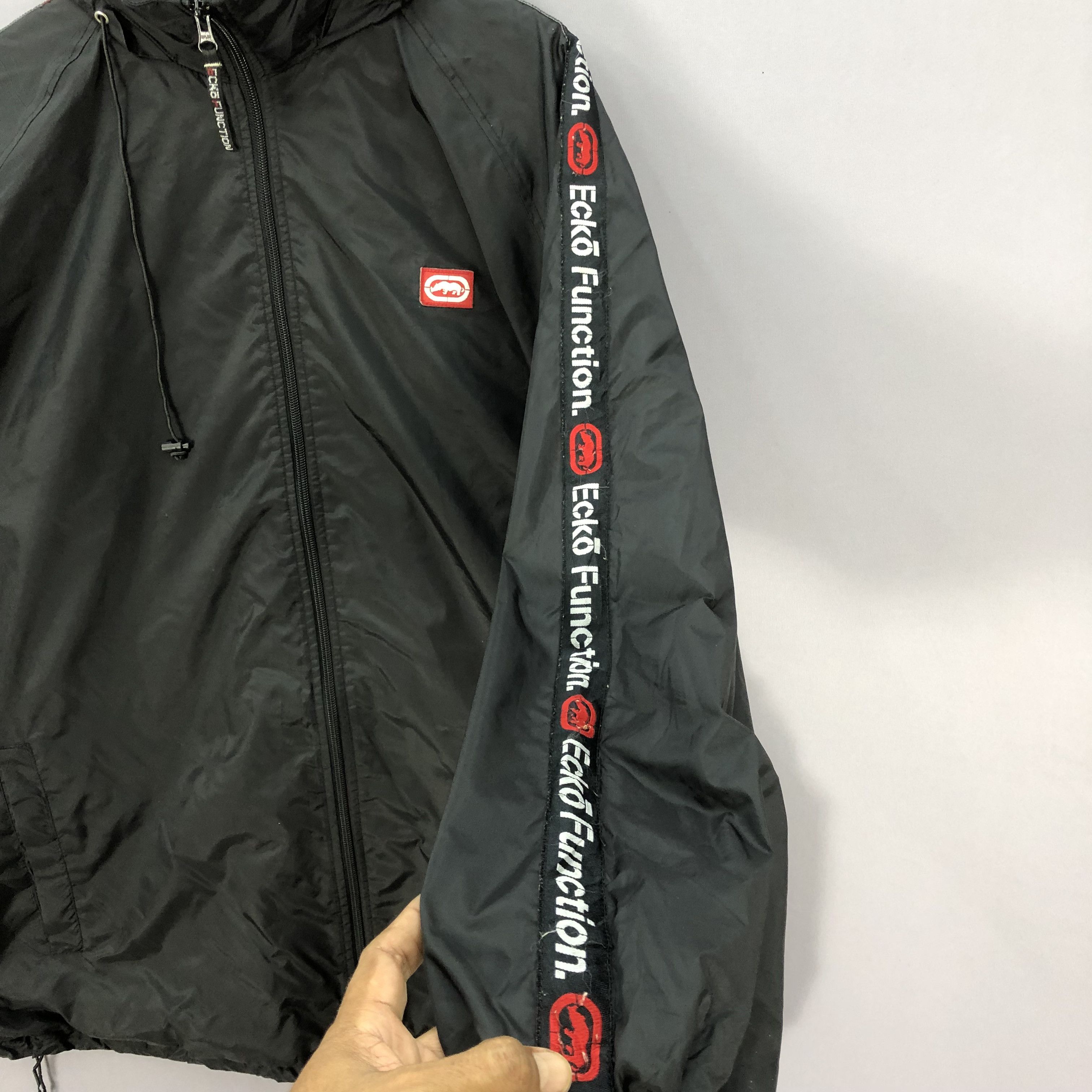 Ecko Unltd. × Vintage Vintage Ecko Function Hoodie Windbreaker Nylon Jacket Size US XL / EU 56 / 4 - 7 Thumbnail
