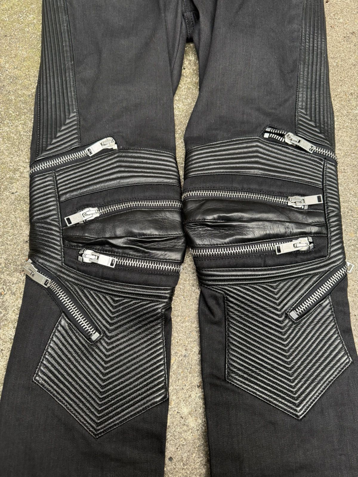Saint Laurent Paris Saint Laurent D02 Moto Zipper Denim Size US 30 / EU 46 - 3 Thumbnail