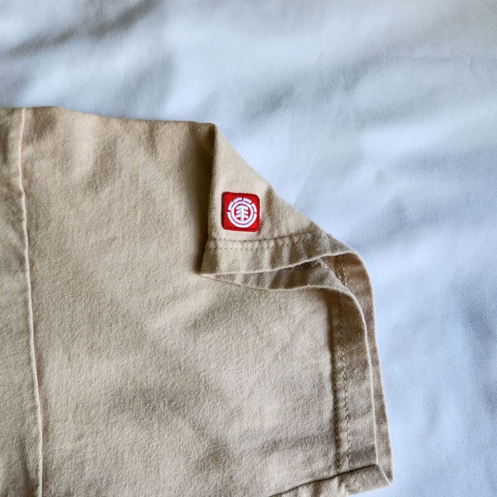 Element VINTAGE Element Skateboards Crew Neck Graphic T-Shirt Tee Y2K Grunge Beige XL Size US XL / EU 56 / 4 - 3 Thumbnail