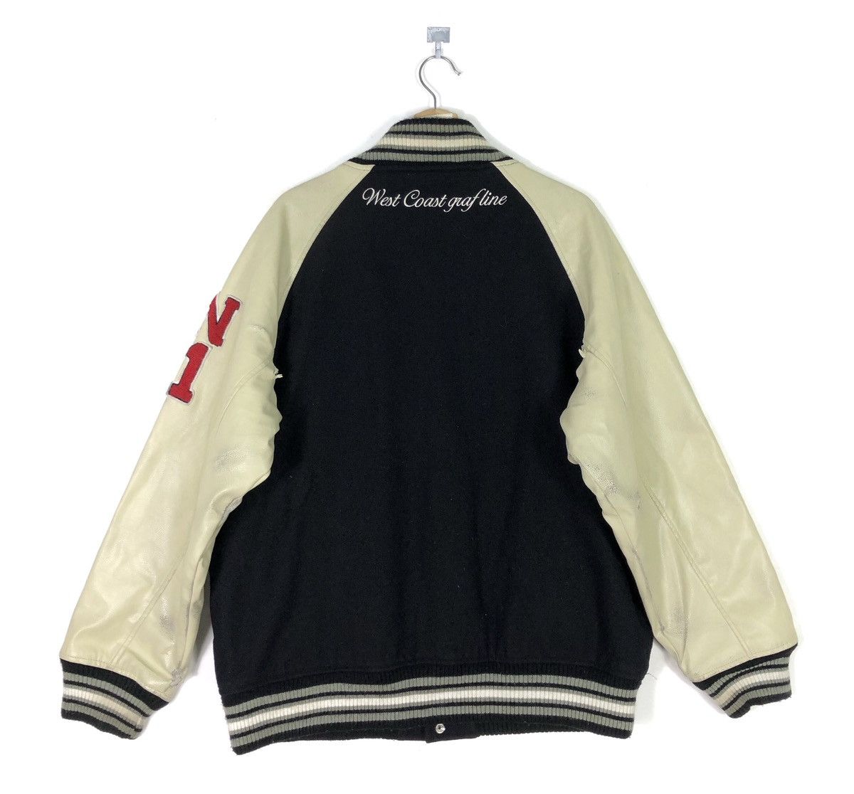 Vintage RARE🔥VINTAGE 1991 DISTRESS CONART WESTCOAST VARSITY JACKET Size US XL / EU 56 / 4 - 3 Thumbnail