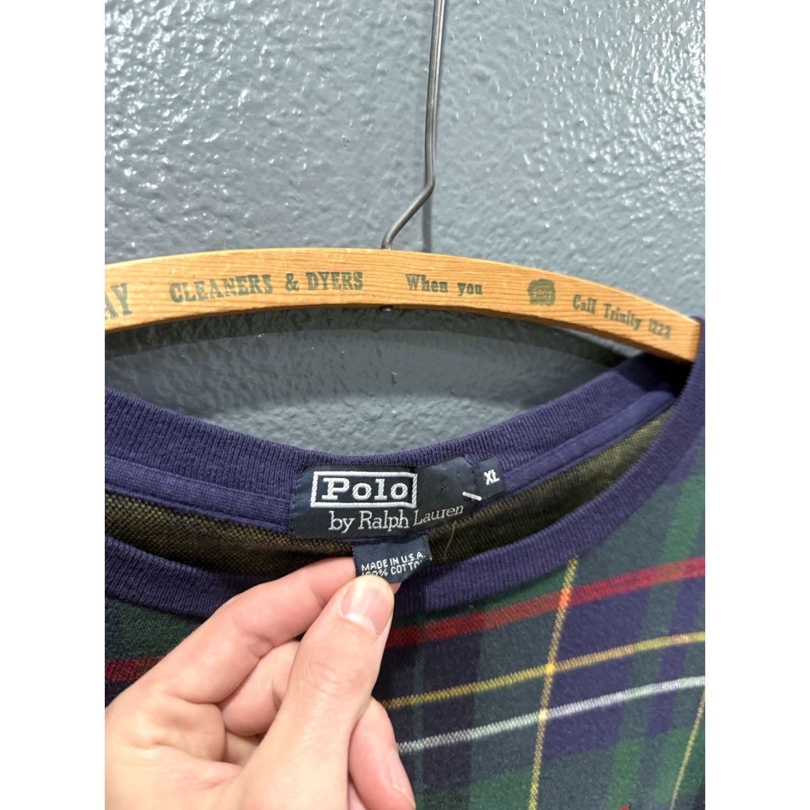 Polo Ralph Lauren VINTAGE Polo Ralph Lauren Sweatshirt XL Golf Plaid The Masters 90’s Mens Size US XL / EU 56 / 4 - 2 Thumbnail