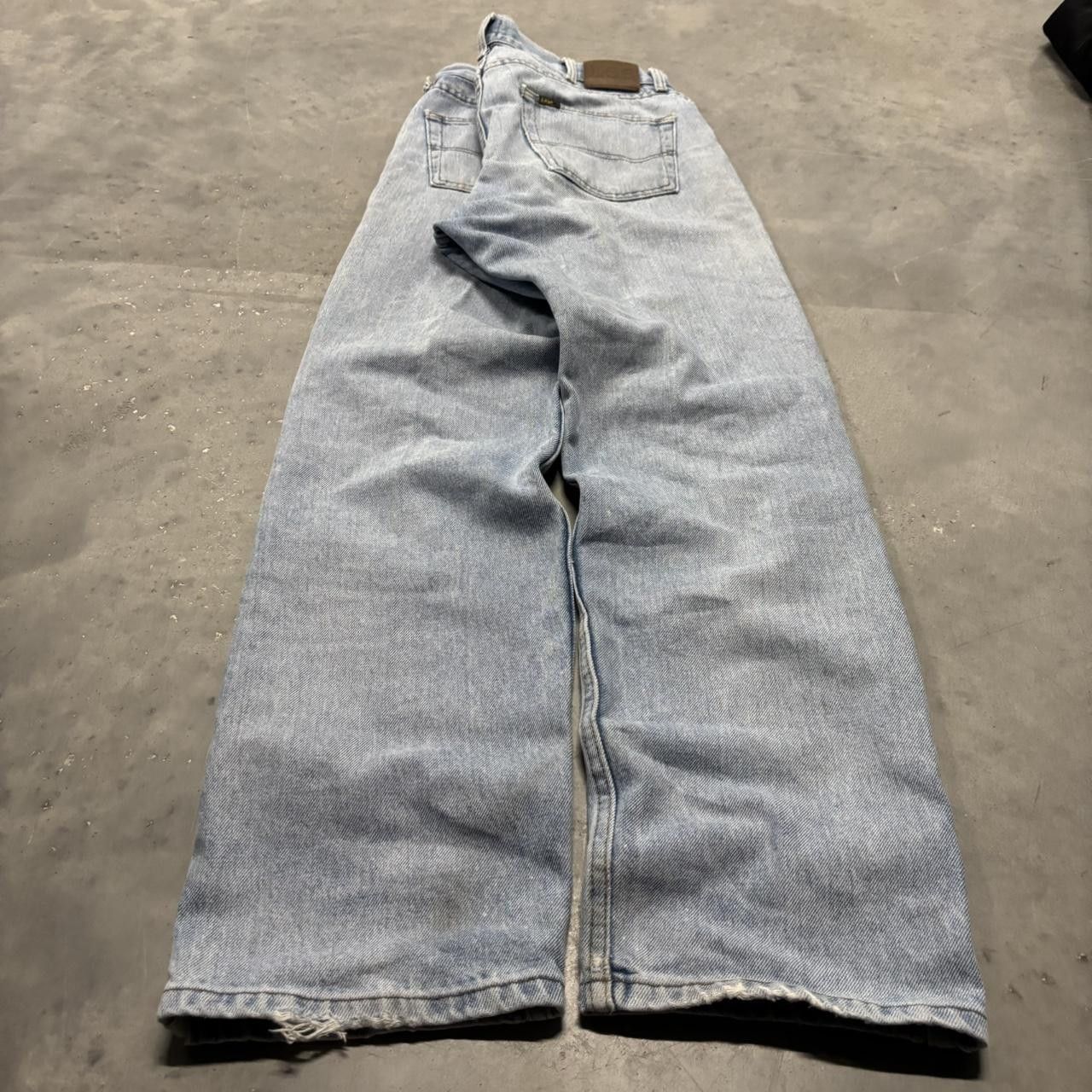 Japanese Brand × Vintage Crazy Vintage Y2K/2000s Light Wash Distressed Streetwear Denim Jeans! Size US 34 / EU 50 - 4 Thumbnail
