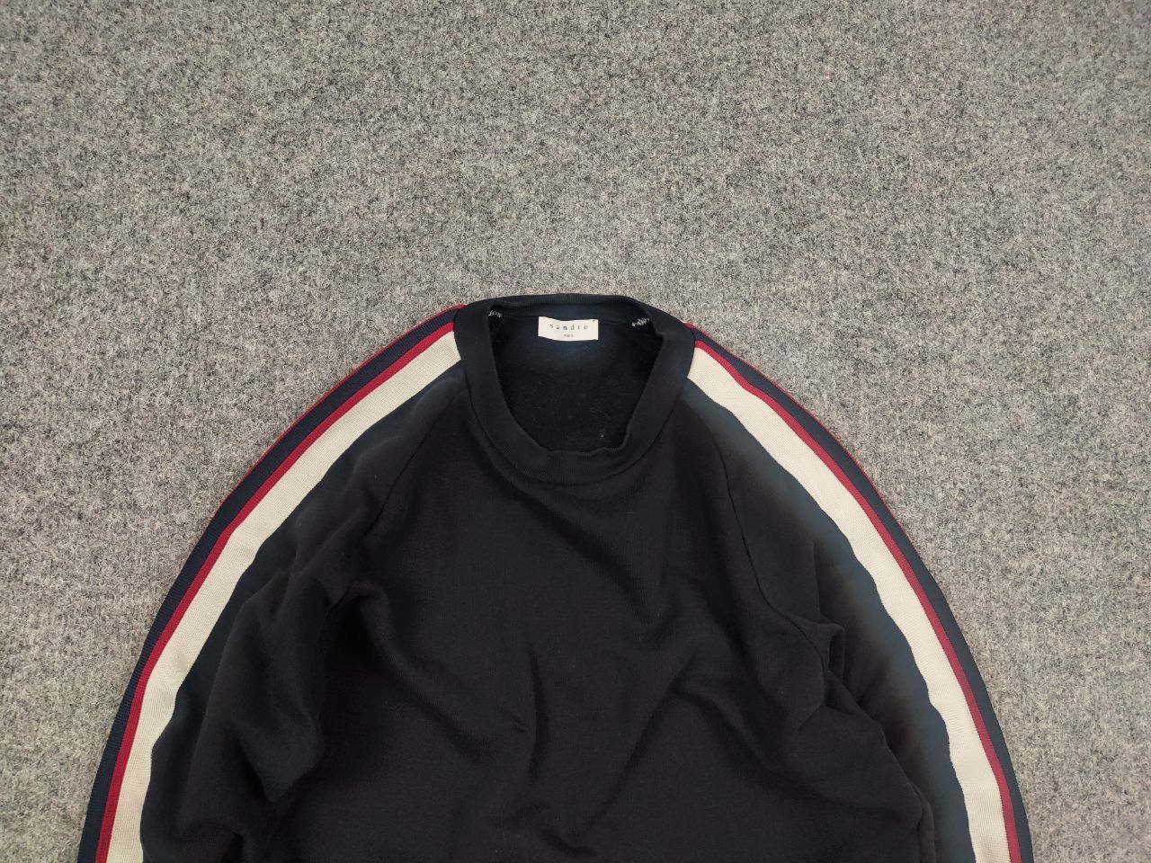 Sandro Sandro Paris Design Navy blue Logo Crew chek Sweatshirt Size US S / EU 44-46 / 1 - 4 Thumbnail