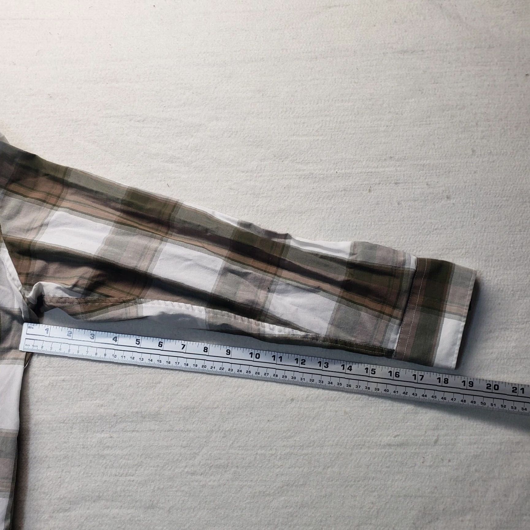 Haggar Haggar Button-Up Shirt Brown Checkered Long Sleeve Adult Men's 17 Regular Casual Preppy Size US XL / EU 56 / 4 - 5 Thumbnail