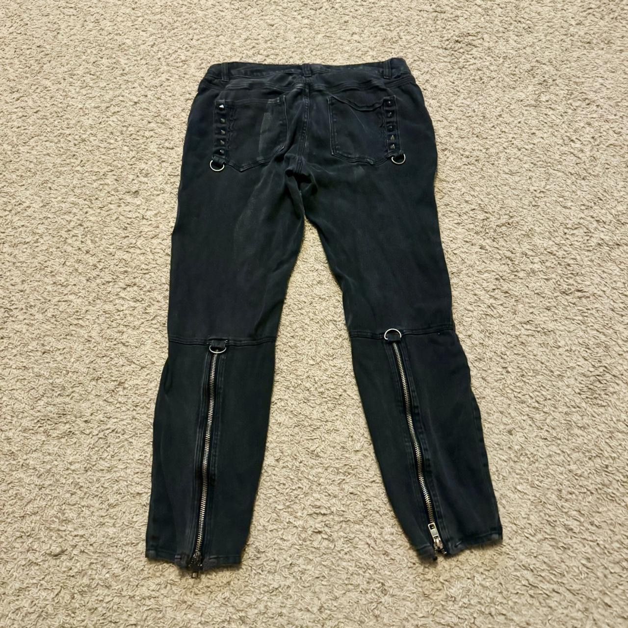 Other VINTAGE LIP SERVICE BLACK BONDAGE PANTS! Size US 36 / EU 52 - 3 Thumbnail