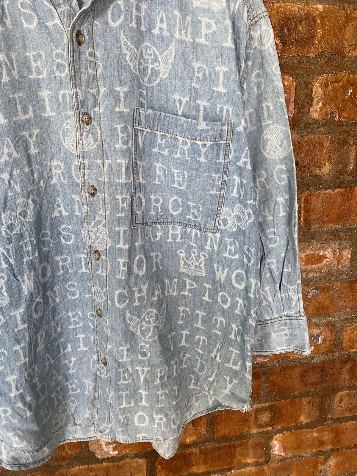 Jean Charles De Castelbajac Vtg poem and Anarchy button up Size US L / EU 52-54 / 3 - 7 Thumbnail