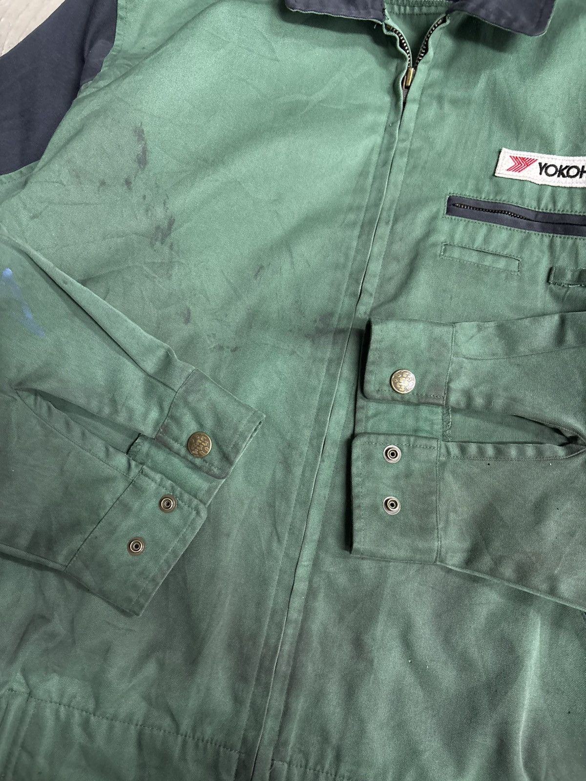 Japanese Brand Vintage Yokohama Work Jacket Distressed Size US M / EU 48-50 / 2 - 9 Thumbnail