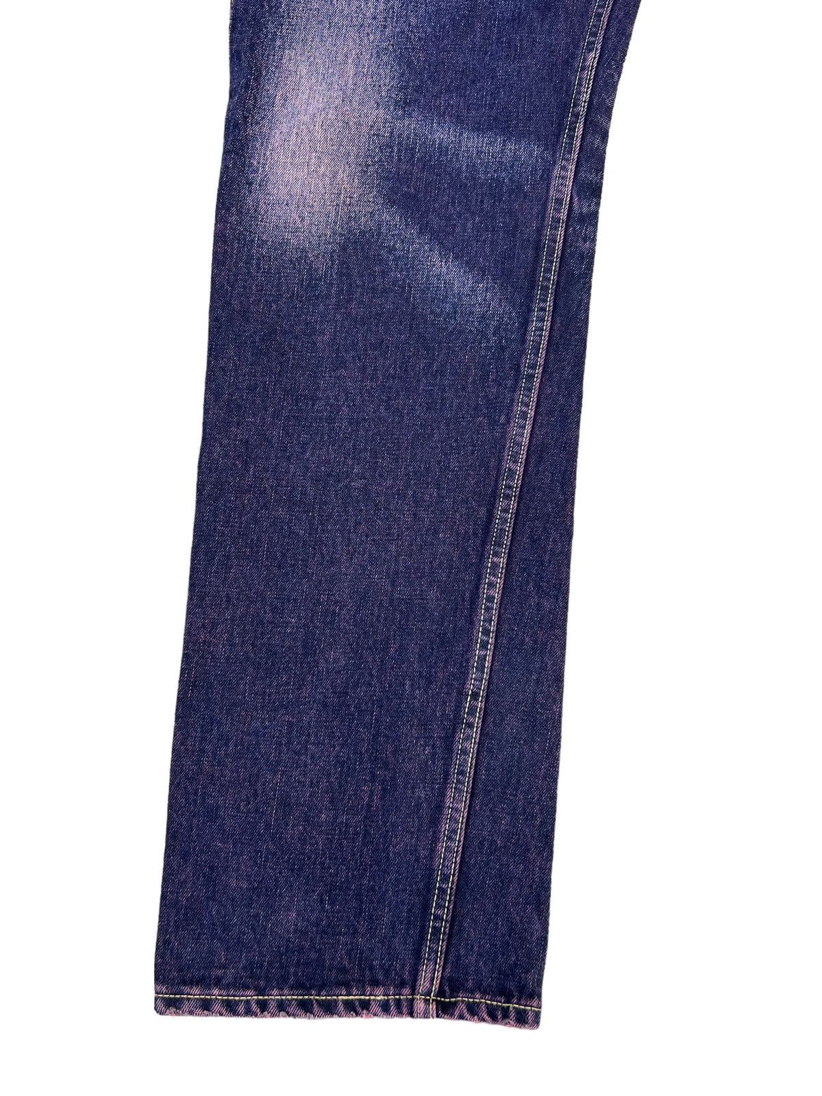 Beams Japan Vintage WHATZIS Japan Ripped Redline Selvedge Denim Jeans Size US 34 / EU 50 - 7 Thumbnail
