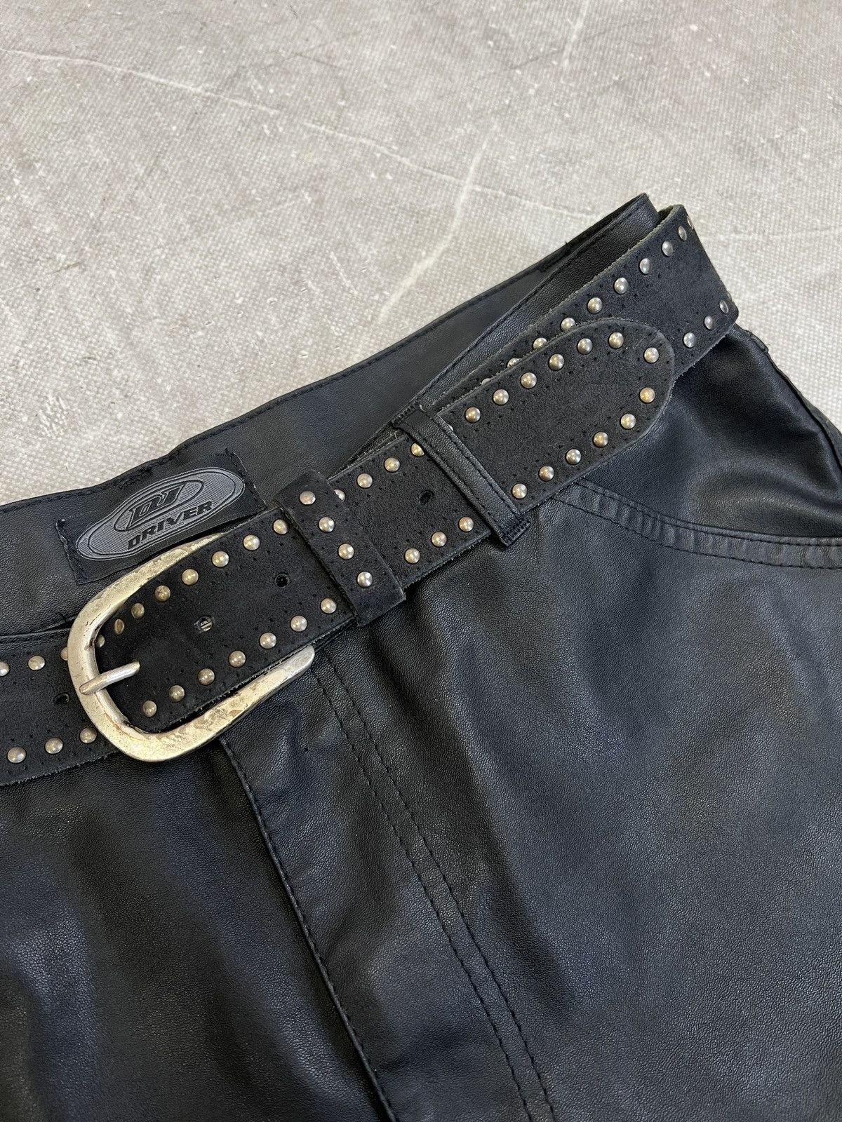 Hysteric Glamour Vintage Studded Leather Belt Punk Biker Style Size ONE SIZE - 2 Thumbnail