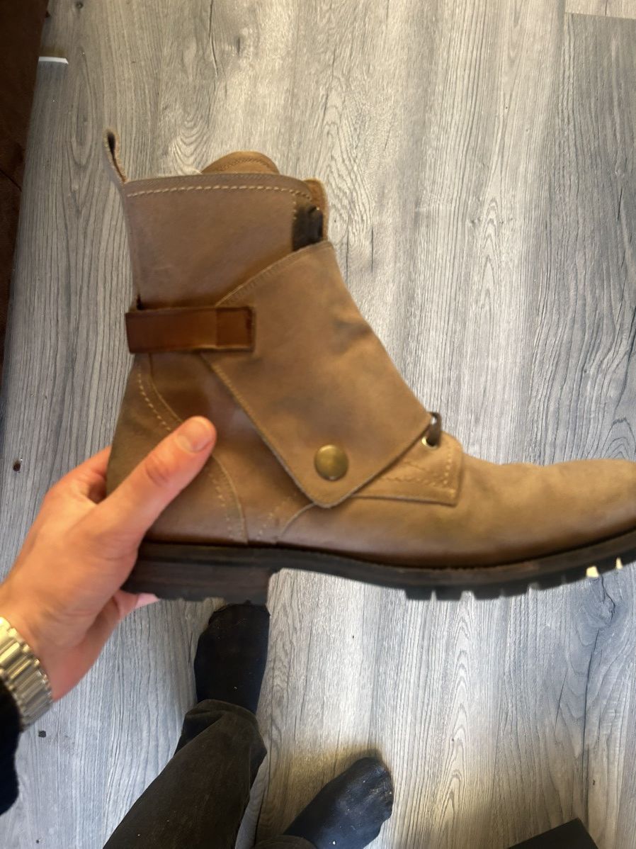 Dolce & Gabbana Dolce & Gabbana Buckled Suede Combat Boots Size US 8 / EU 41 - 13 Thumbnail