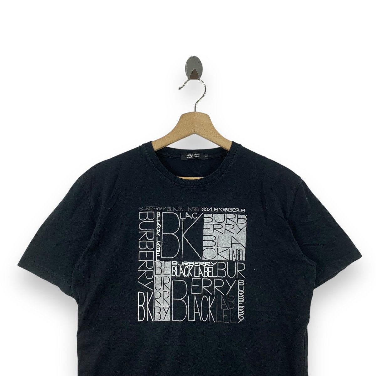 Burberry Vintage BURBERRY BLACK LABEL Multi Logo Monogram Tee Shirt Size S / US 4 / IT 40 - 2 Thumbnail