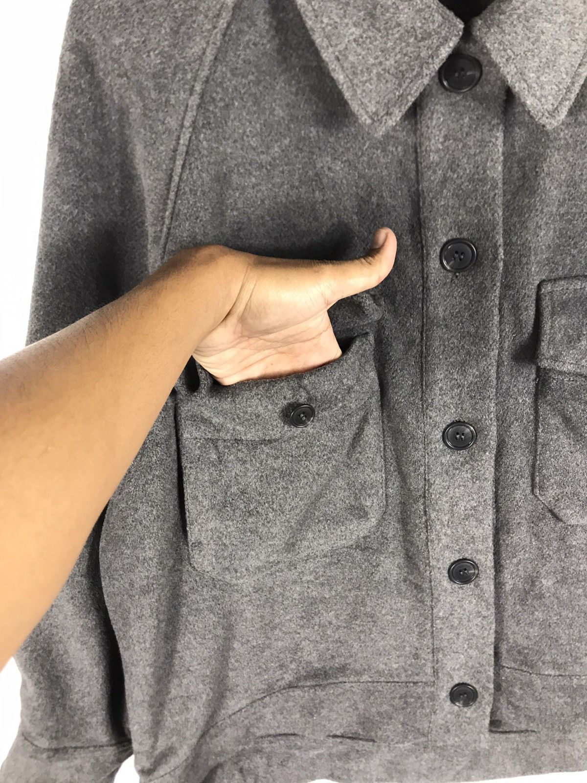 Japanese Brand × Uniqlo 🔥Uniqlo:C Winter Wool Button Chore Style Jacket Size US L / EU 52-54 / 3 - 7 Thumbnail