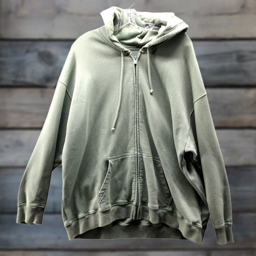 Hurley × Vintage Vintage Y2K Hurley Olive Green Zip Up Hoodie 