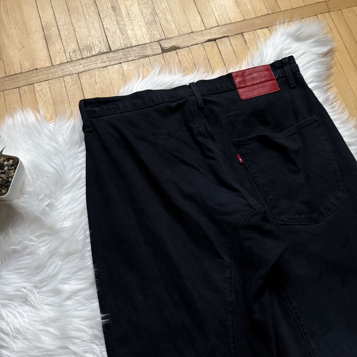 Levi's 📌 Vintage 00s Levi's Engineered Y2K Knee Printed Jeans Size US 32 / EU 48 - 17 Thumbnail