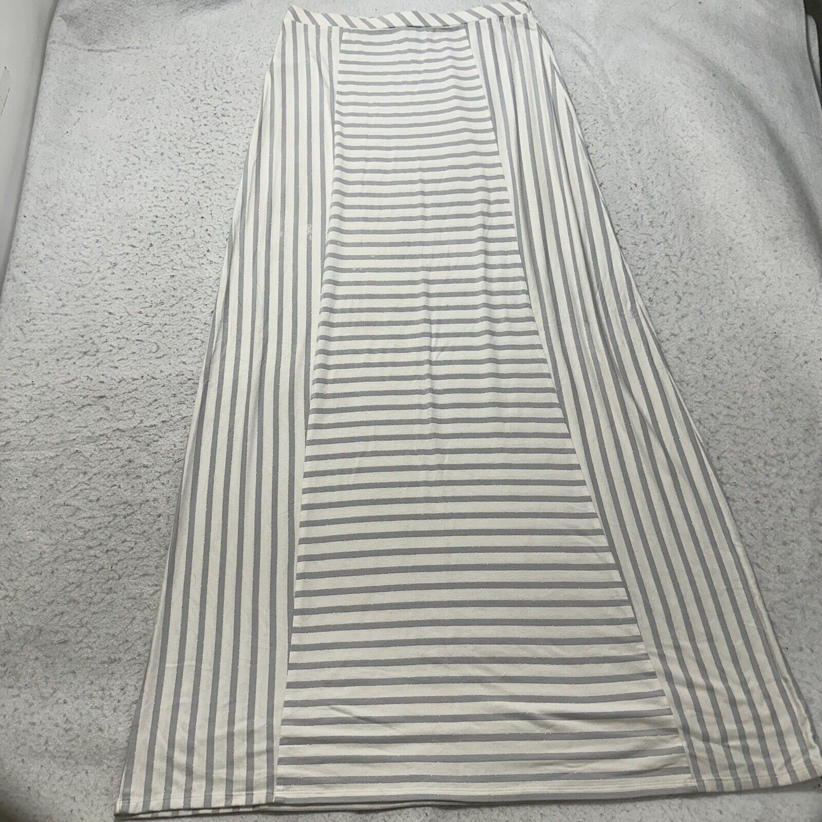 White House Black Market White House Black Market Small Maxi Skirt Sparkle Striped Size 28" / US 6 / IT 42 - 10 Thumbnail