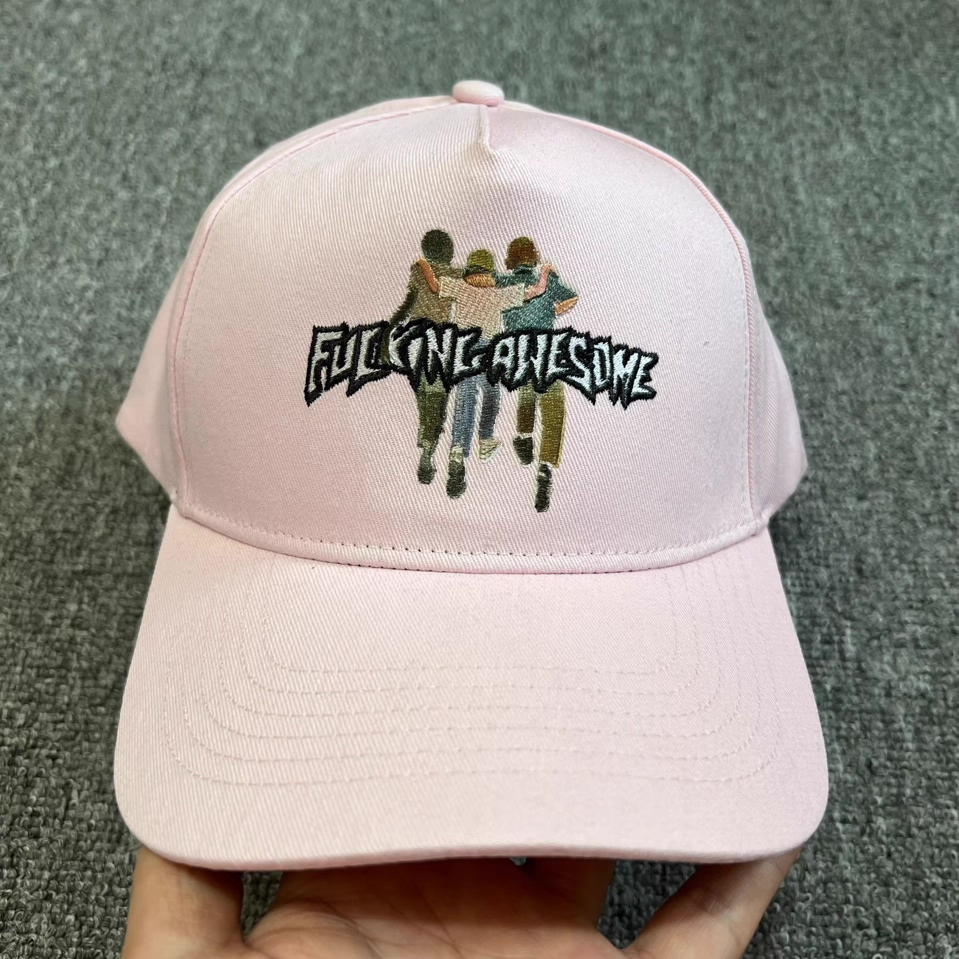 Fucking Awesome Fucking Awesome Embroidered Curved Brim Baseball Cap Q7 Size ONE SIZE - 1 Thumbnail