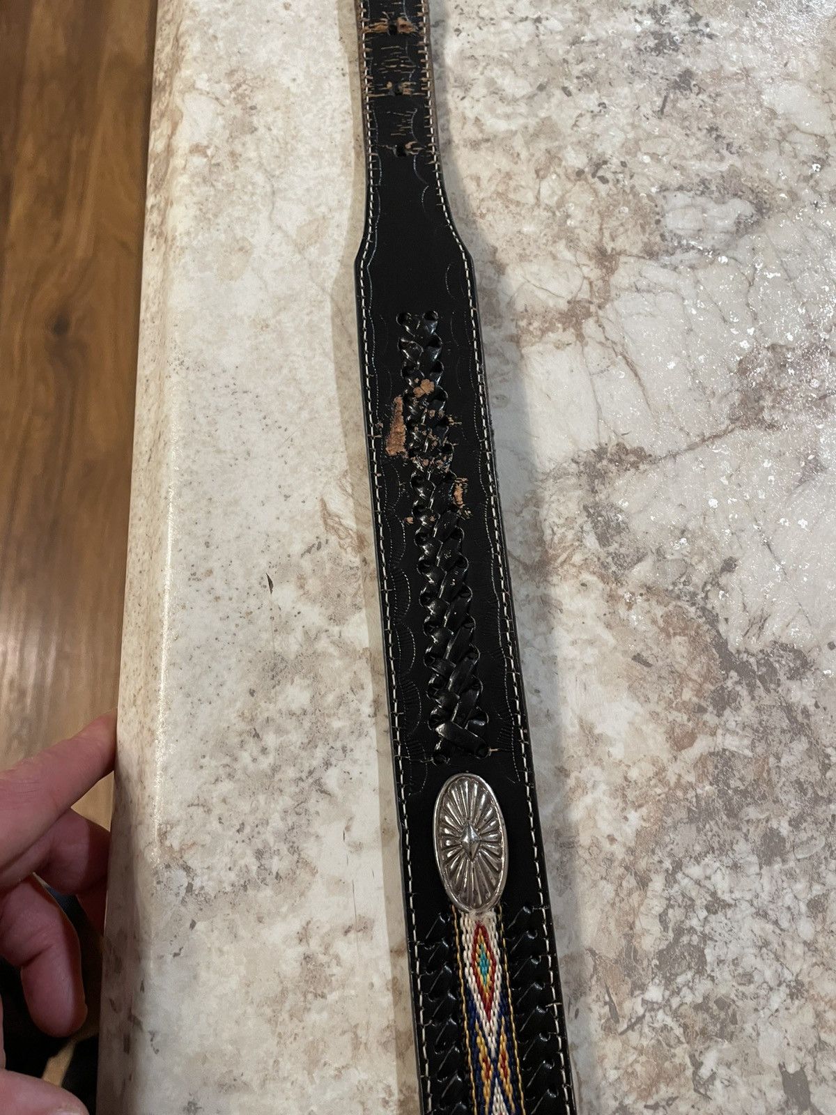Other Leather belt Size ONE SIZE - 2 Thumbnail