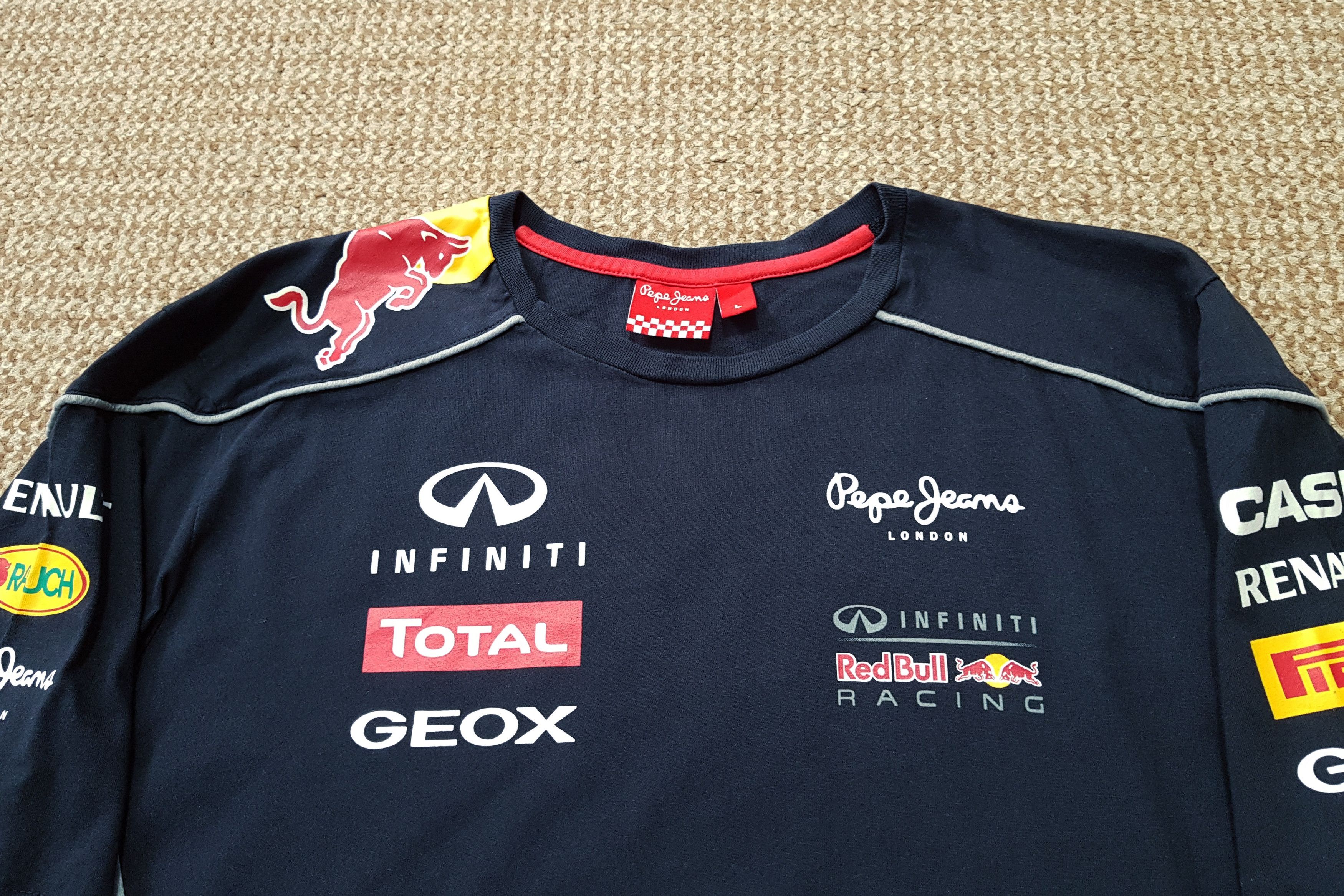 Pepe Jeans Infiniti Red Bull Racing Pepe Jeans Red Bull F1 Team T Shirt Size US L / EU 52-54 / 3 - 7 Thumbnail