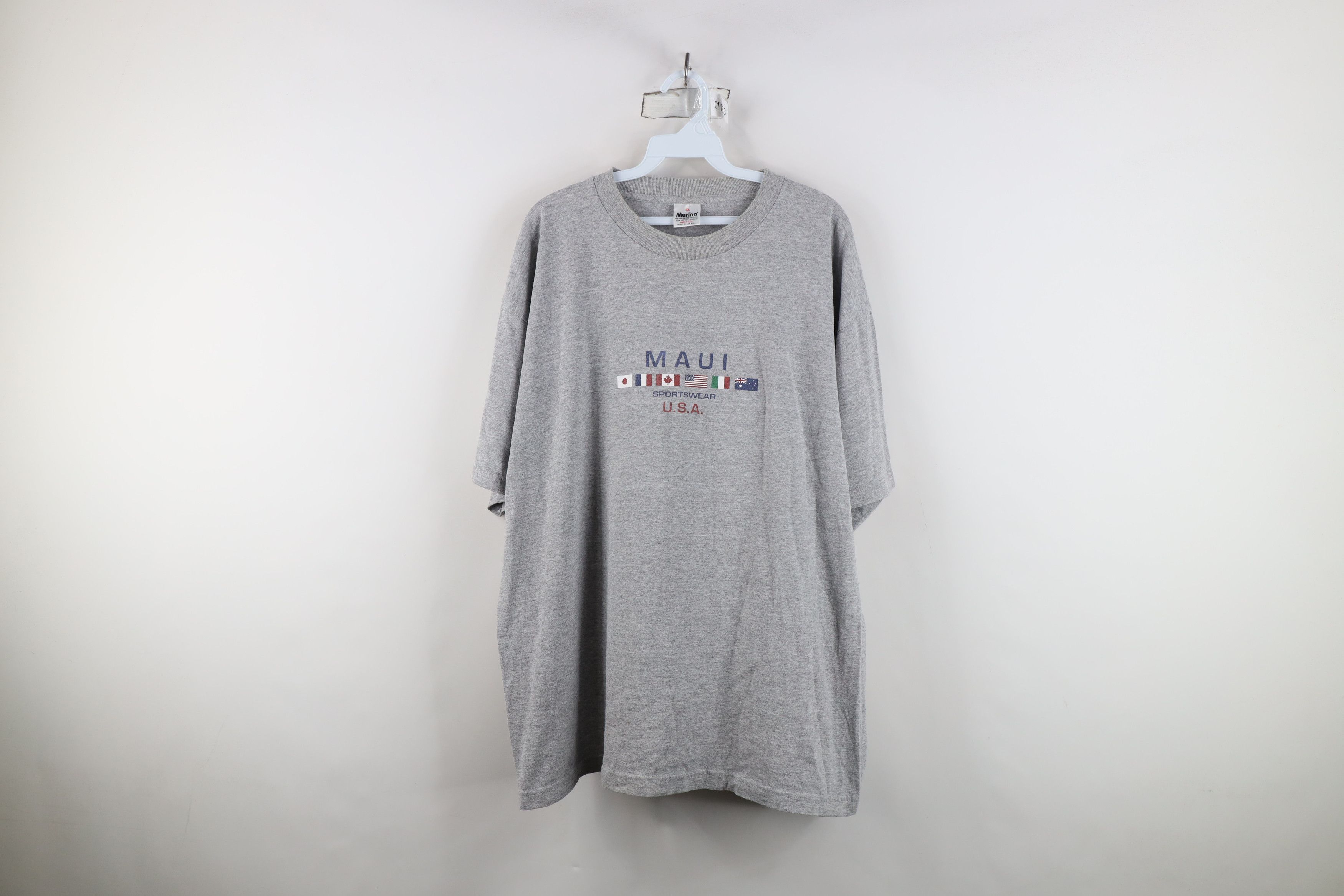 Vintage Vintage 90s Streetwear Sportswear Surfing Flags T-Shirt USA Size US XL / EU 56 / 4 - 1 Thumbnail