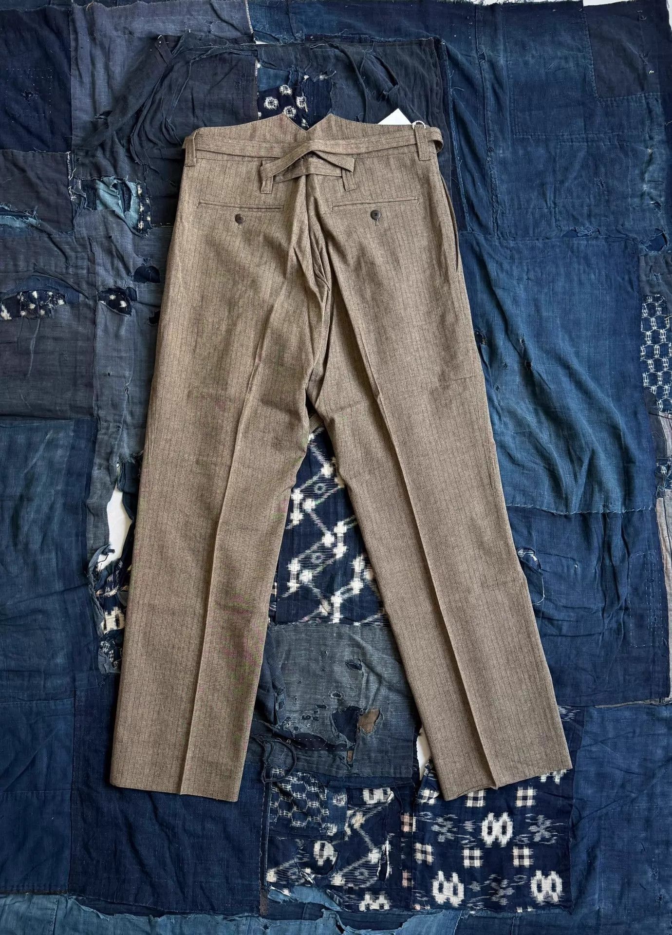 Visvim Beige Pleated Straight-Leg Pants Size 32 Size US 32 / EU 48 - 2 Thumbnail