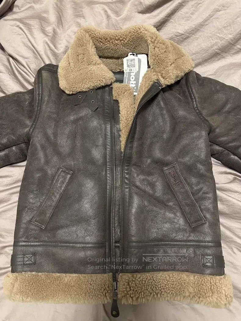 Schott Schott NYC American fur integrated bomber jacket Size US M / EU 48-50 / 2 - 1 Thumbnail
