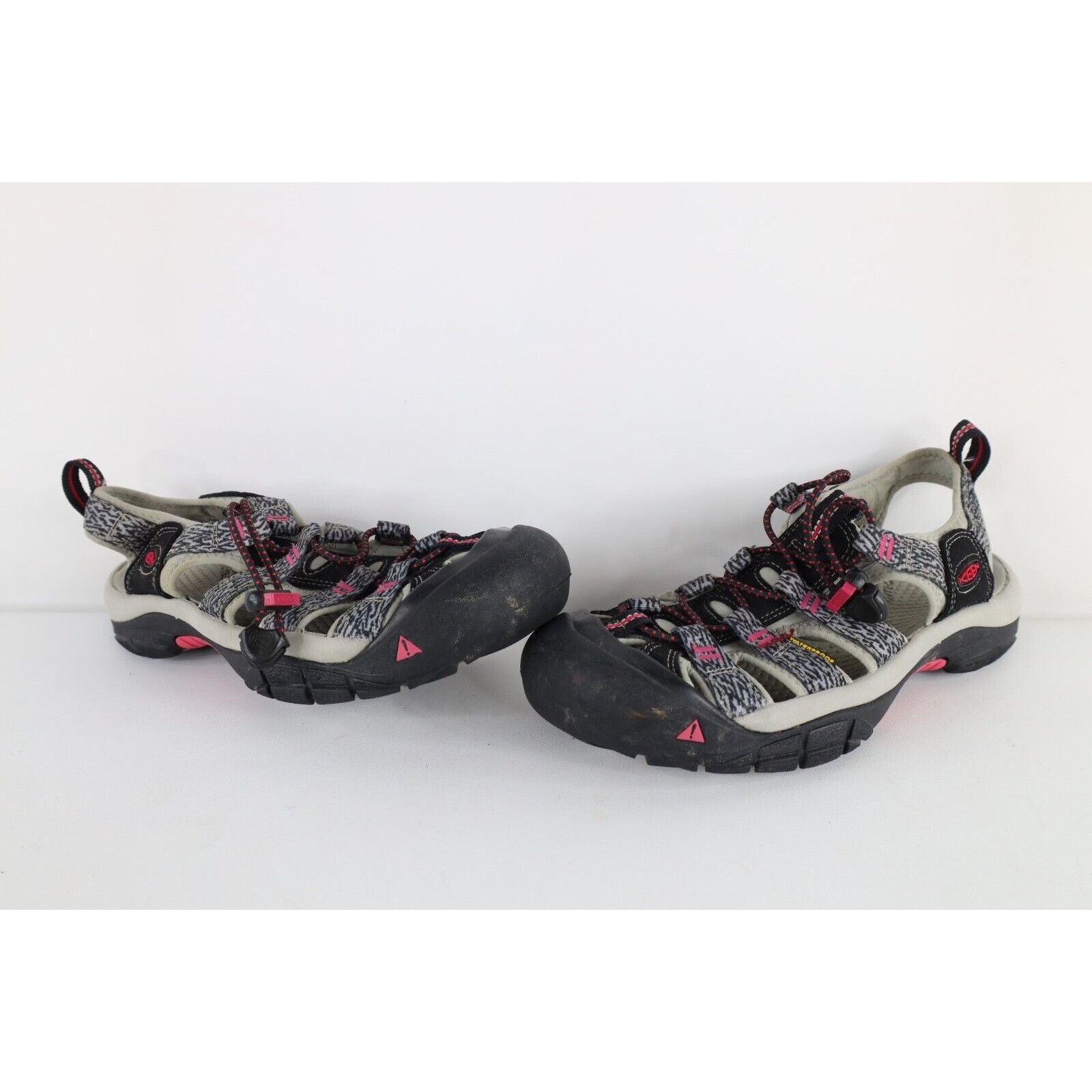 image of Keen Distressed Waterproof Zebra Strap Newport Sandals, Women's (Size 7)