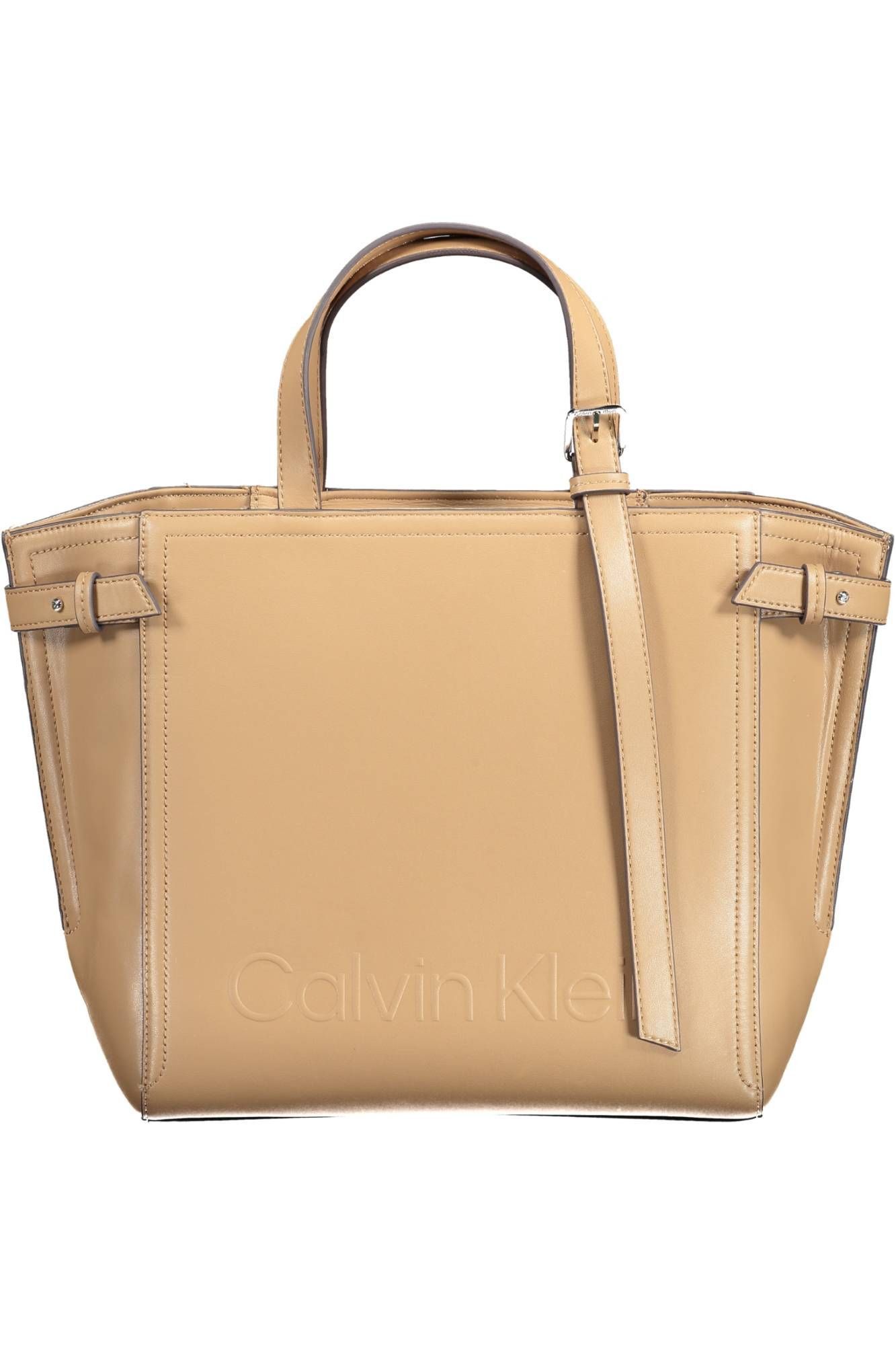 Calvin Klein Brown Polyester Women Women's Handbag Size ONE SIZE - 1 Thumbnail