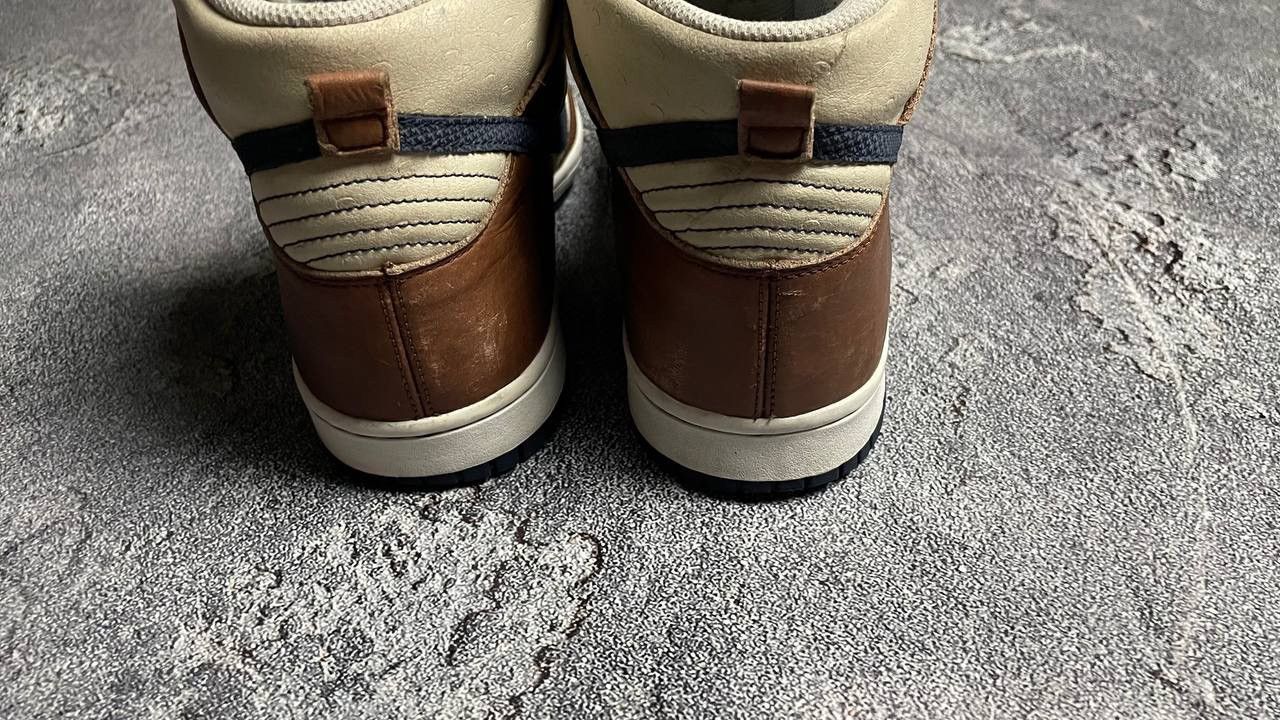Nike × Vintage Nike Dunk High Premium Brown Used Rare Authentic Size US 10 / EU 43 - 5 Thumbnail