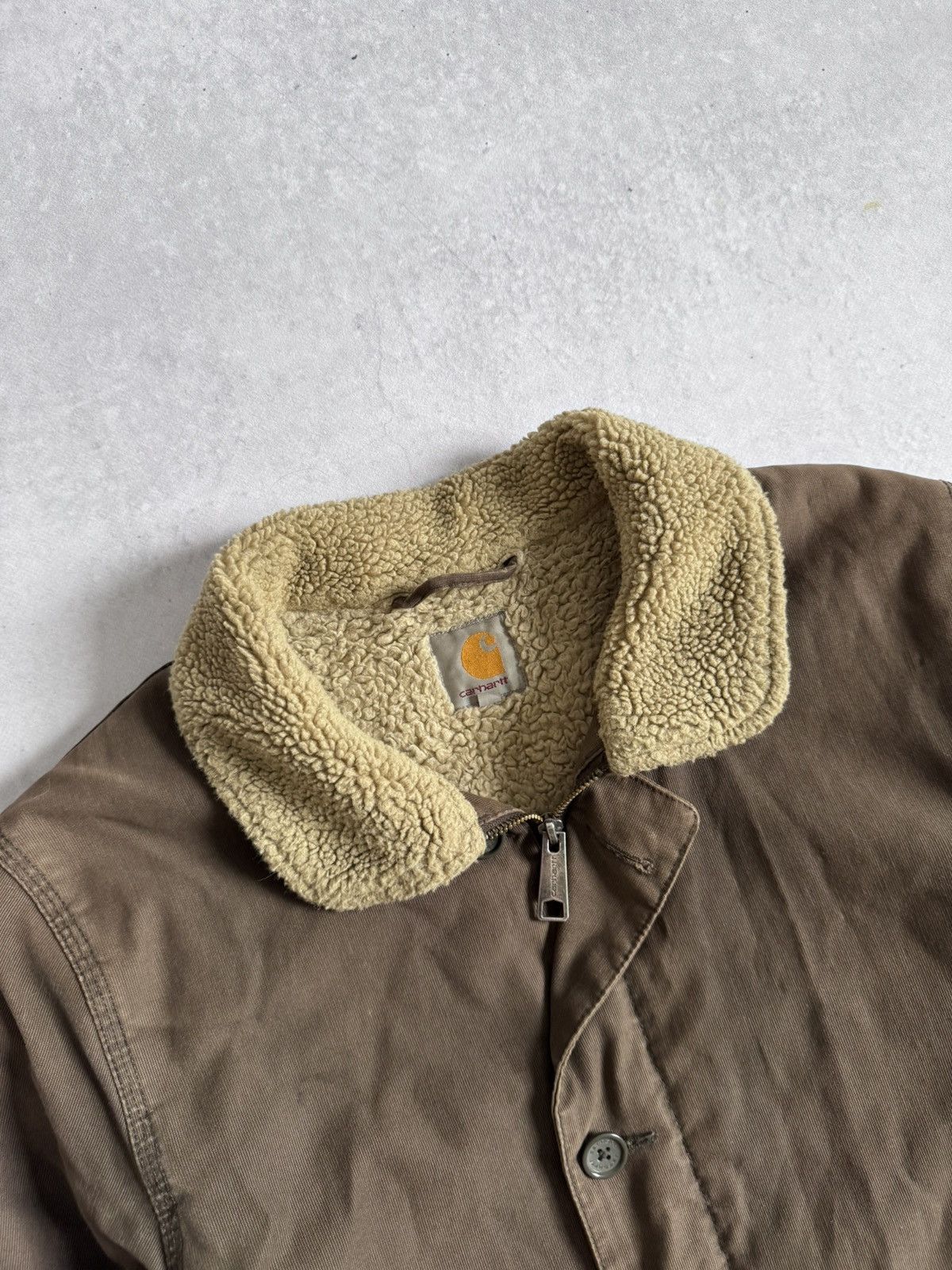 Carhartt Vintage Carhartt Sheffield Workwear Fleece Jacket Faded USA Size US M / EU 48-50 / 2 - 6 Thumbnail