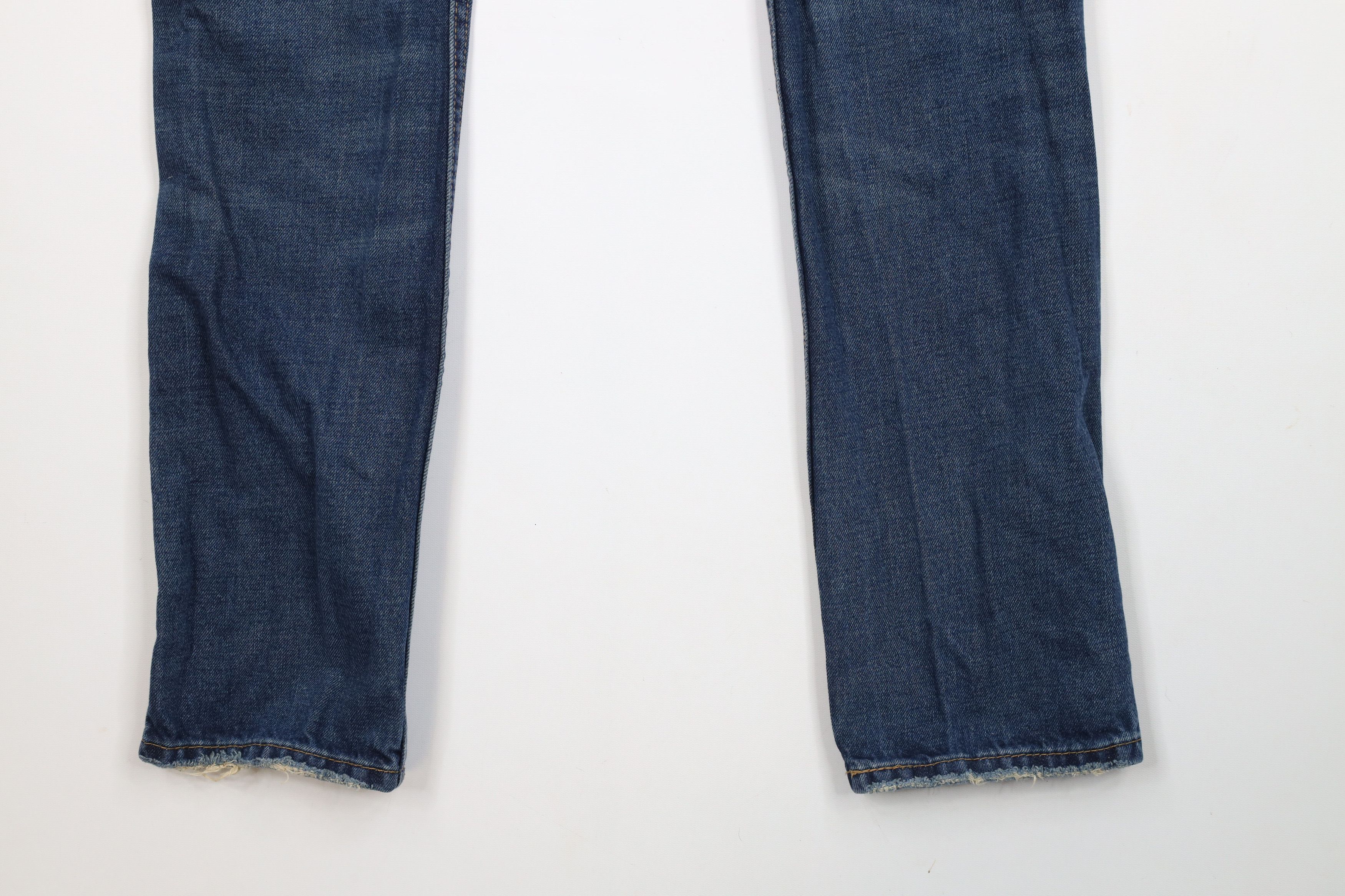 Levi's × Vintage Vintage Y2K Levis Ripped Slim Fit Denim Jeans Blue Cotton Size US 33 - 14 Thumbnail