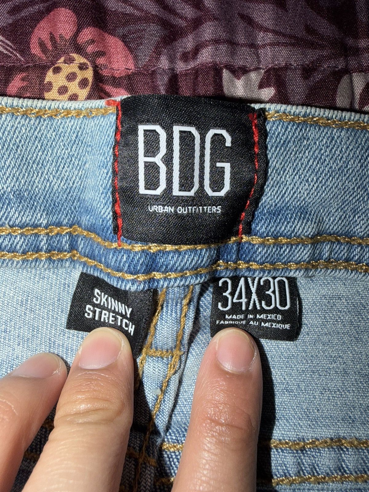 Bdg Distressed Skinny Stretch Jean Size US 34 / EU 50 - 11 Thumbnail