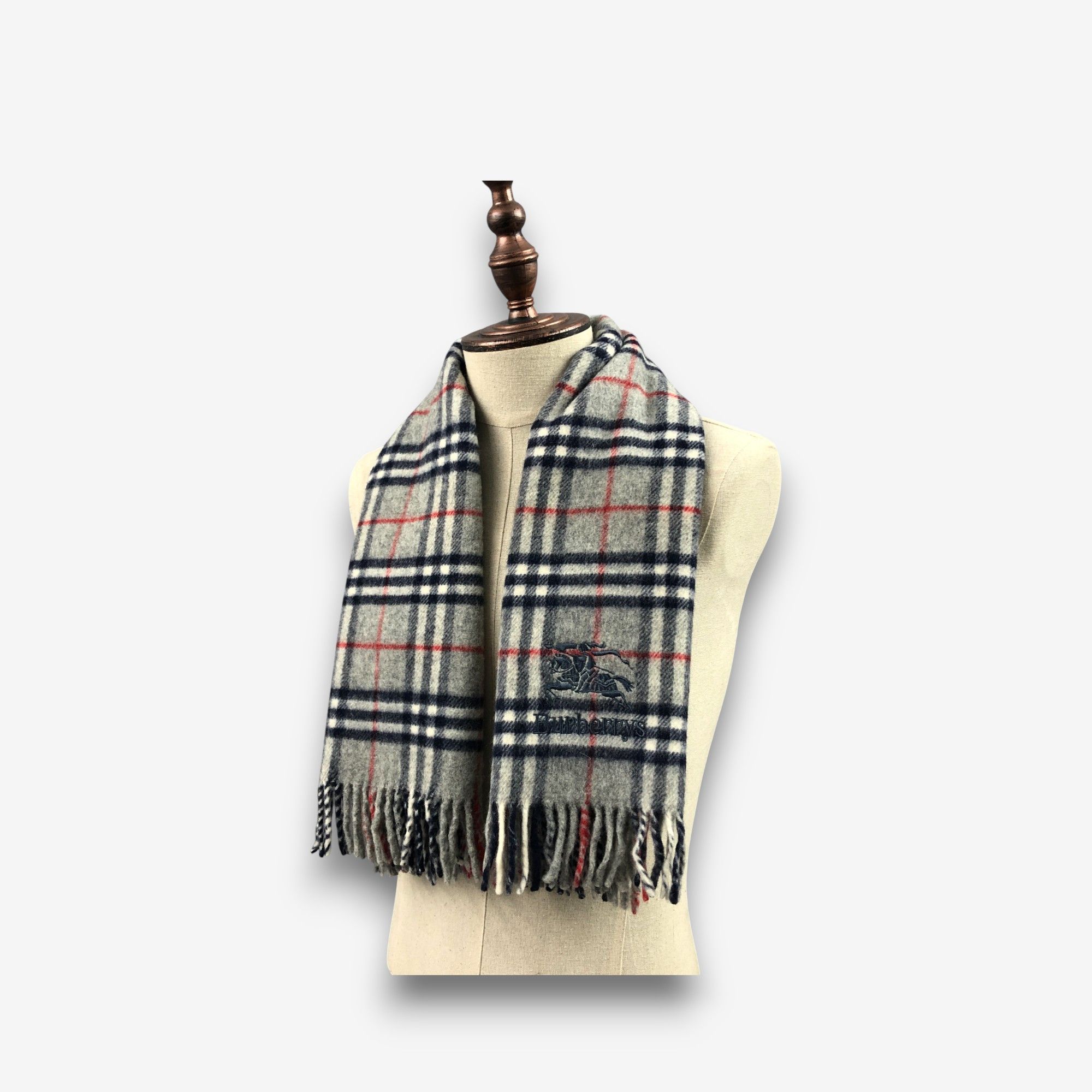 Burberry Vintage Burberry Scarf Muffler Wool Cashmere Scarves. Size ONE SIZE - 2 Thumbnail