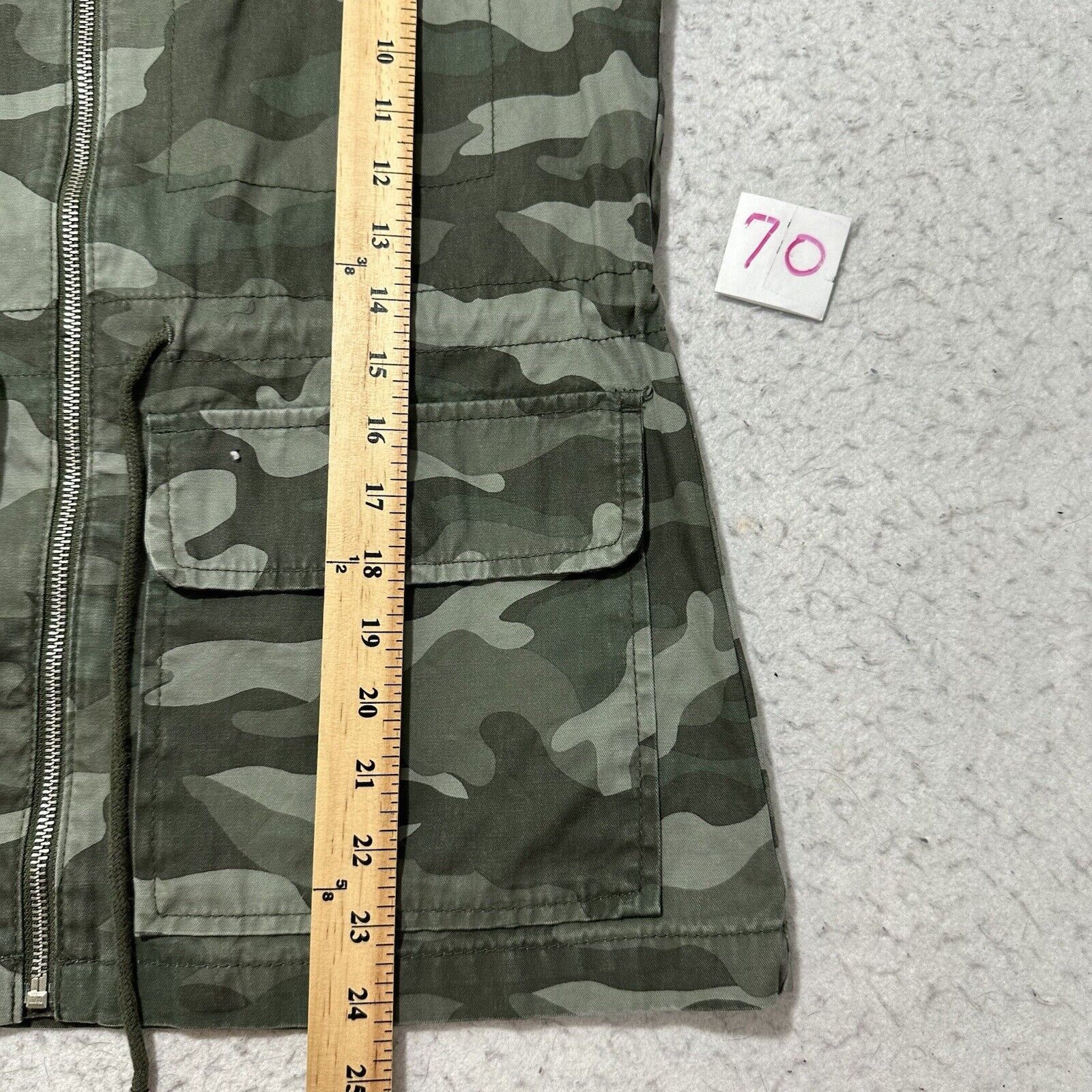 Old Navy Old Navy Small Full Zip Military Jacket Green Camouflage Size S / US 4 / IT 40 - 9 Thumbnail