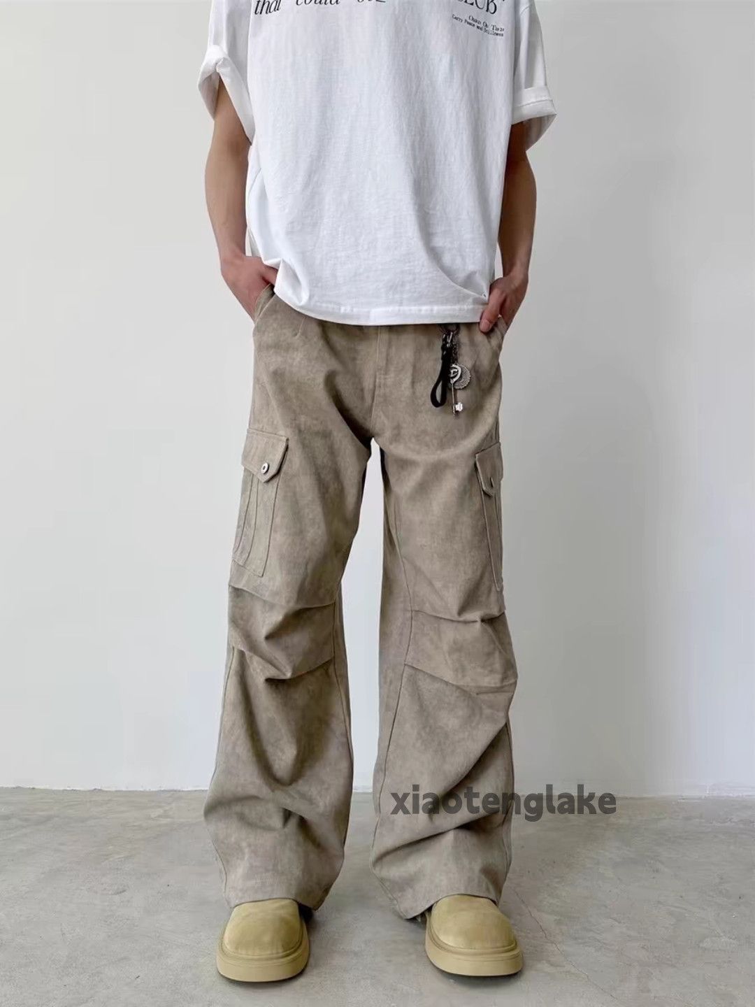 Designer × Japanese Brand × Vintage washed faded cleanfit yuppie loose outdoor cargo pants Size US 32 / EU 48 - 5 Thumbnail