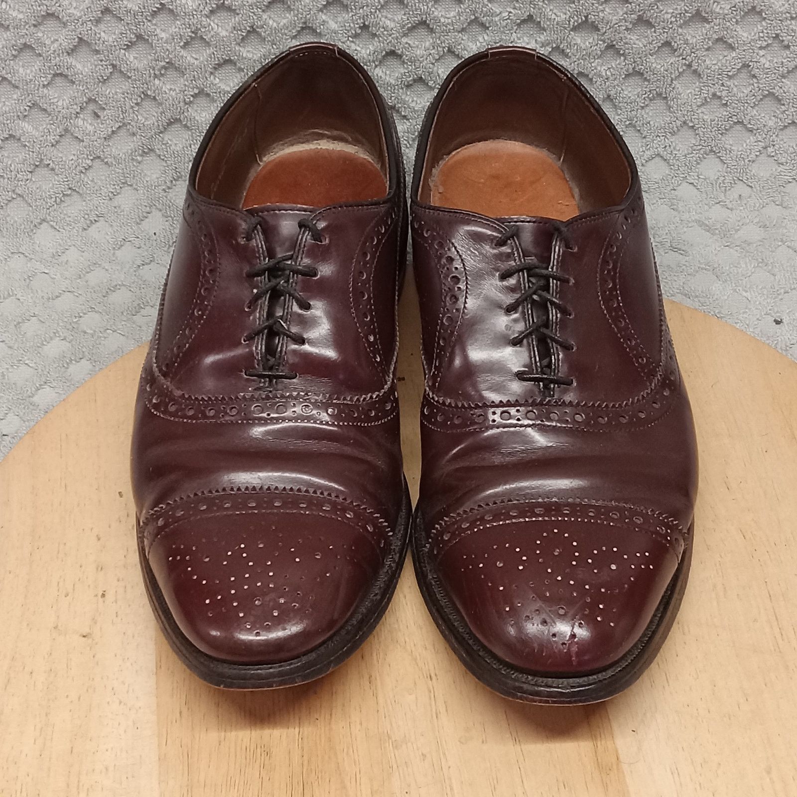 & Other Stories Allen Edmonds Fairfield Dress Shoes Mens 8D Cap Toe Leather Size US 8 / EU 41 - 2 Thumbnail