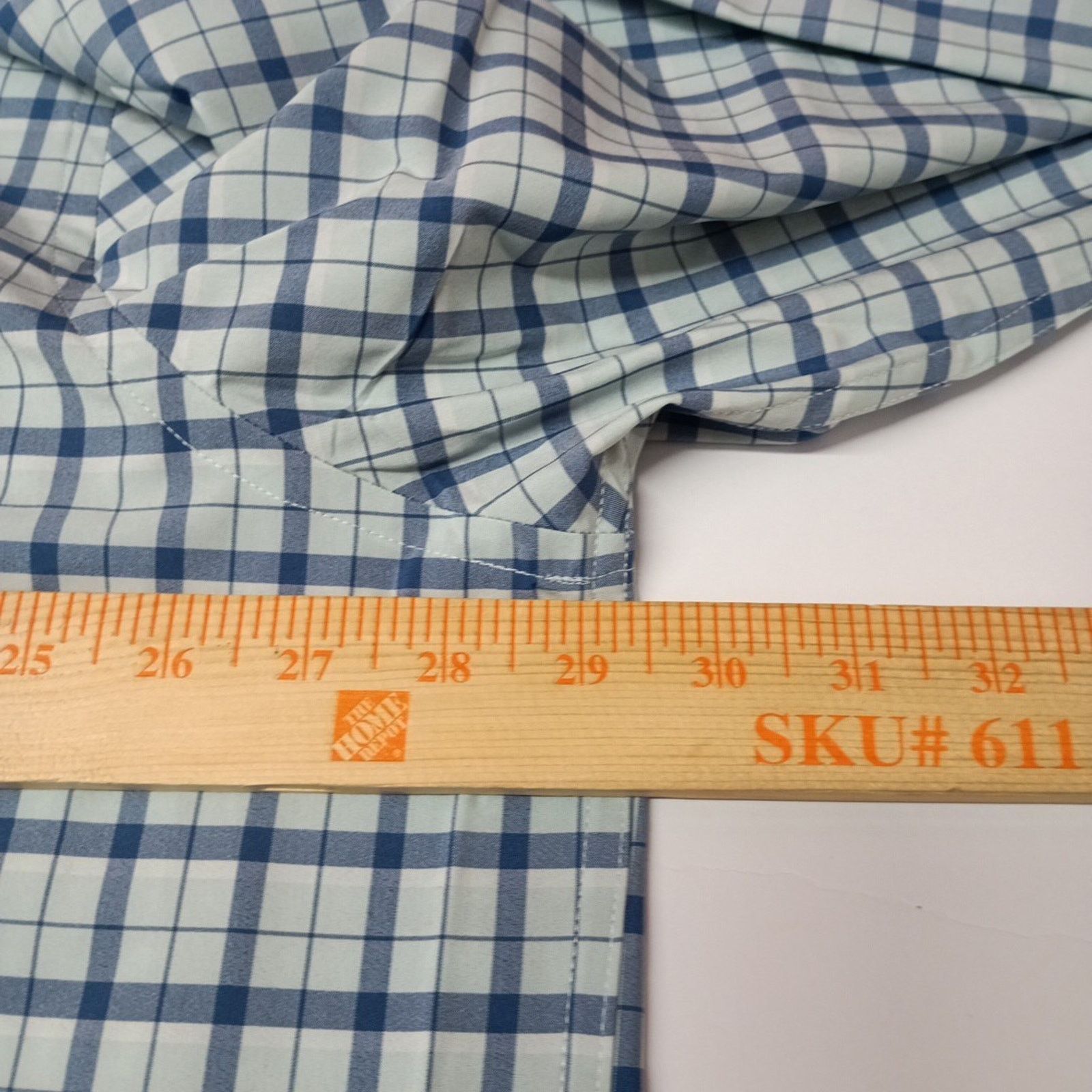 St. Johns Bay St John’s Bay Shirt Men's Size 2XL XXL Blue Haze Grid Check Size US XXL / EU 58 / 5 - 6 Thumbnail