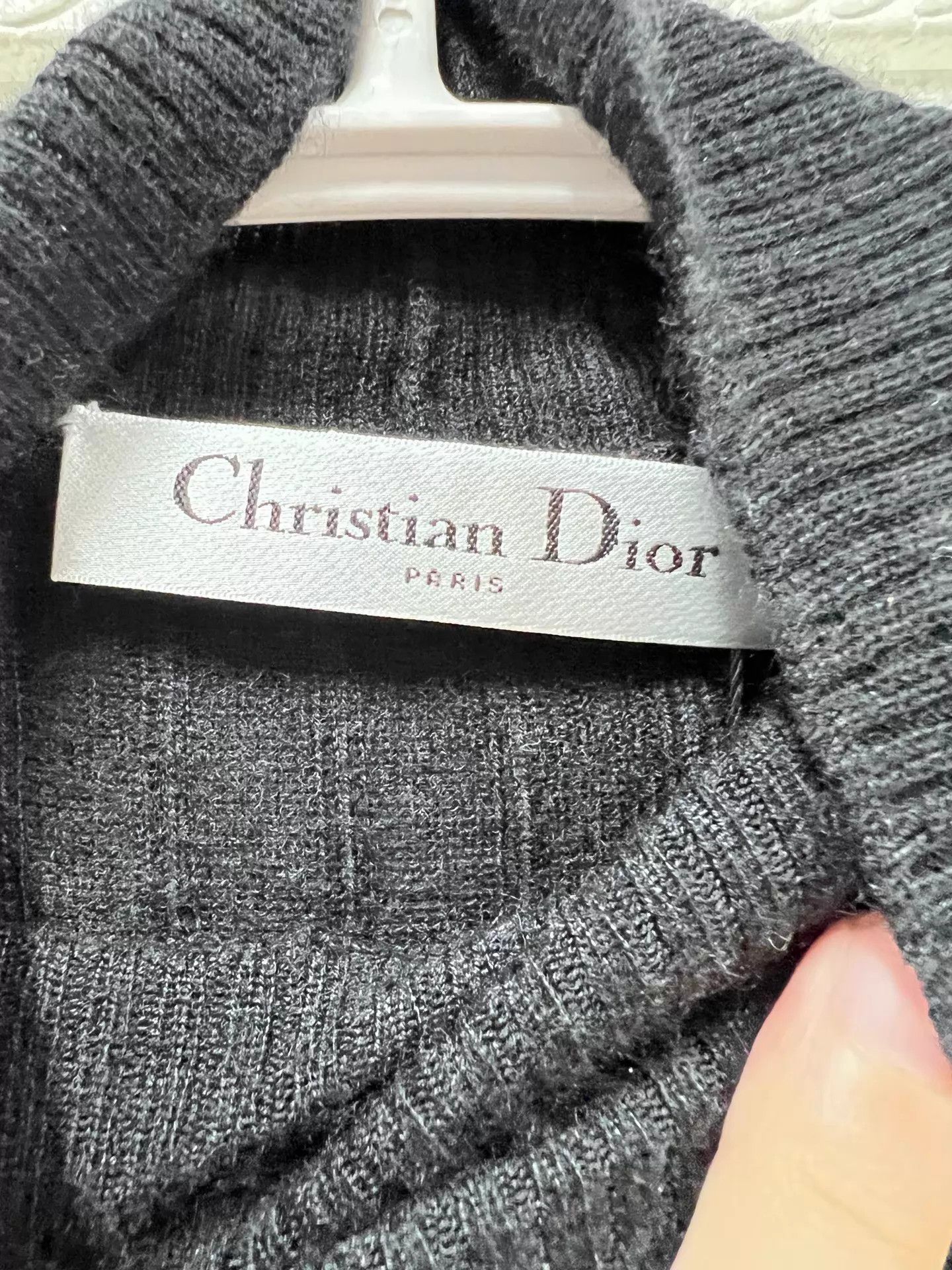 Christian Dior Monsieur Dior Bee Embroidery Black Turtleneck Knit 34 Size XS / US 0-2 / IT 36-38 - 3 Thumbnail