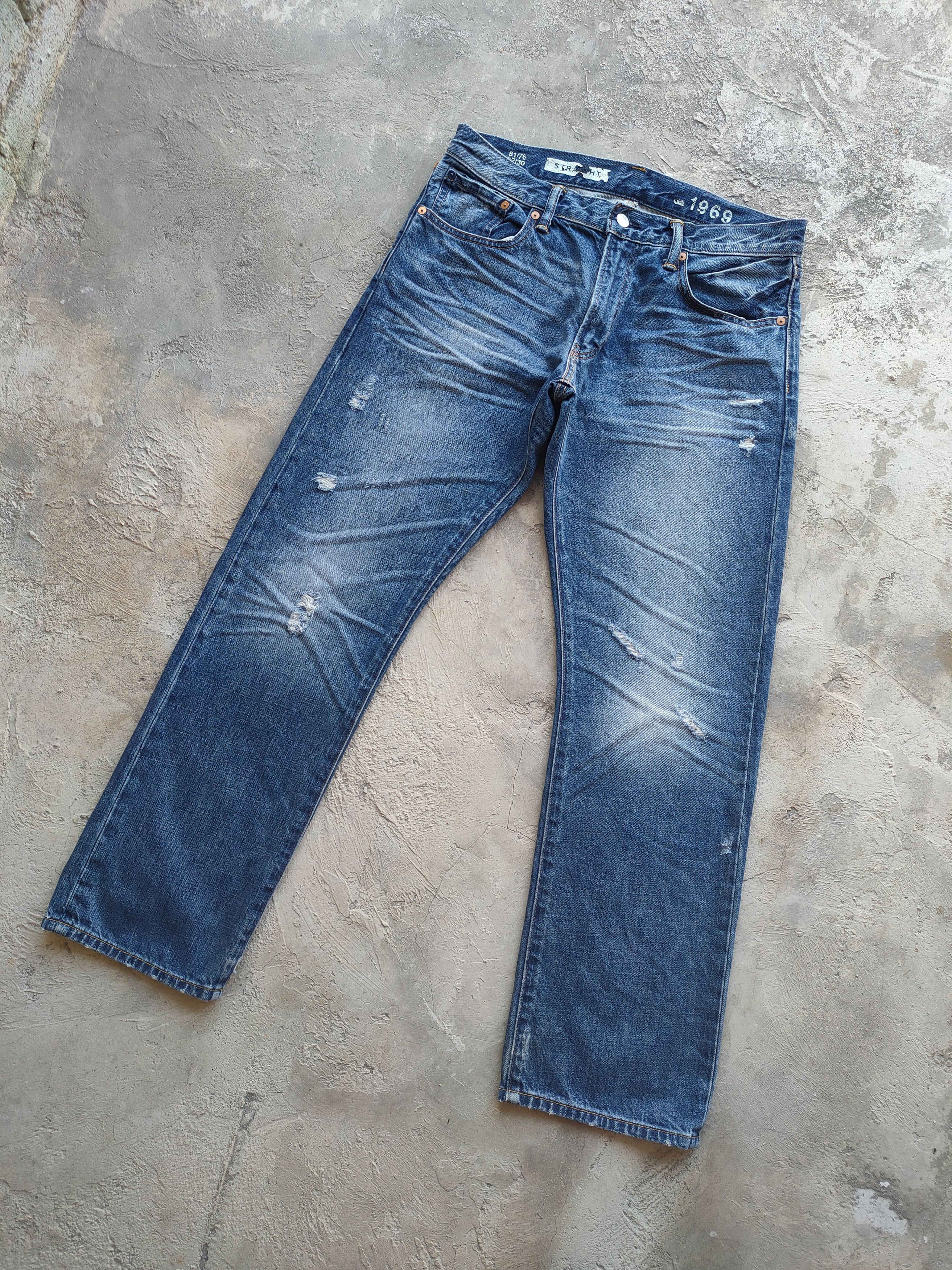 Gap W33 VINTAGE GAP FADED DISTRESSED JEAN DENIM PANTS Size US 33 - 2 Thumbnail