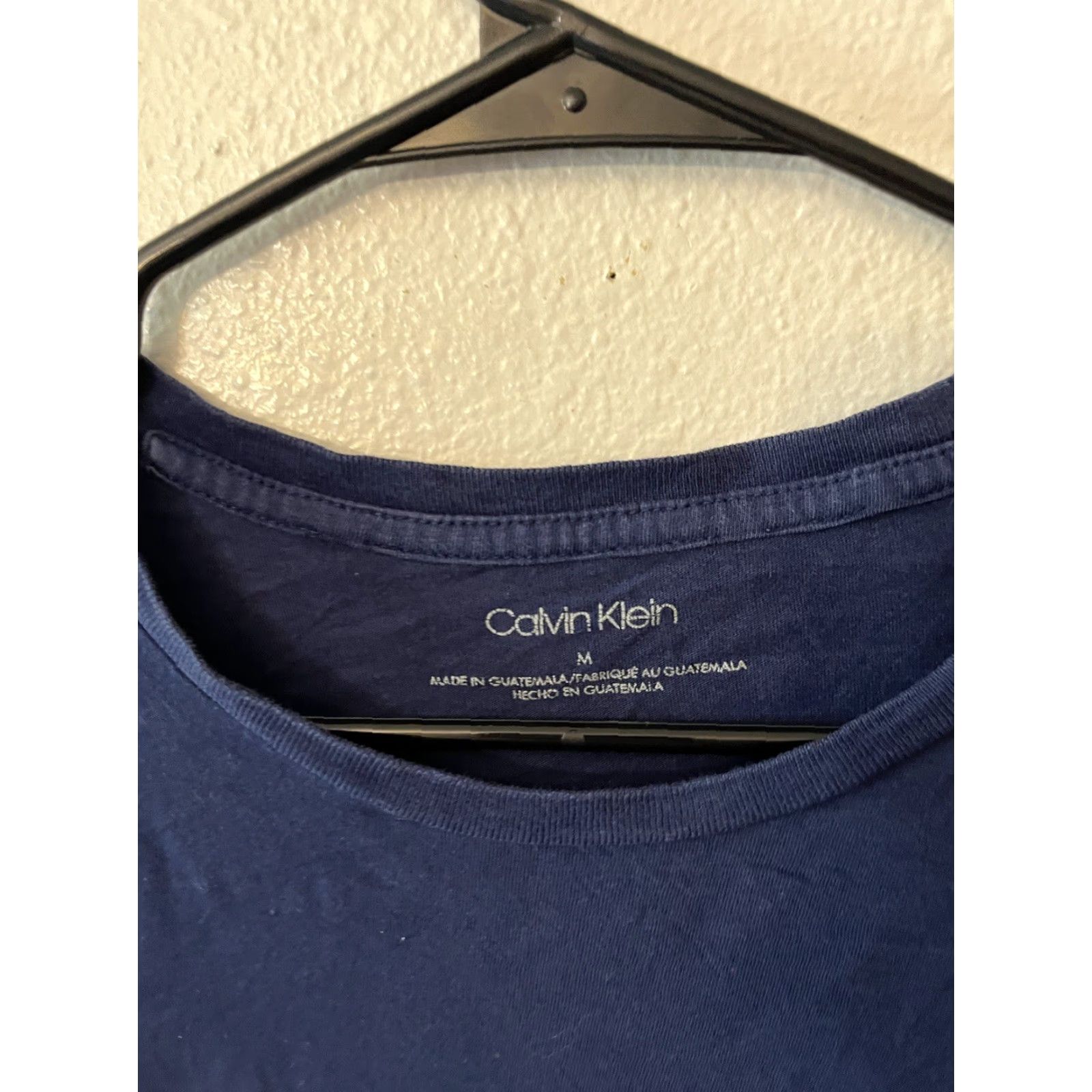 Vintage Calvin Klein Jeans T-Shirt Men Blue Graphic Short Sleeve Crew Neck Medium Size 32" / US 10 / IT 46 - 3 Thumbnail