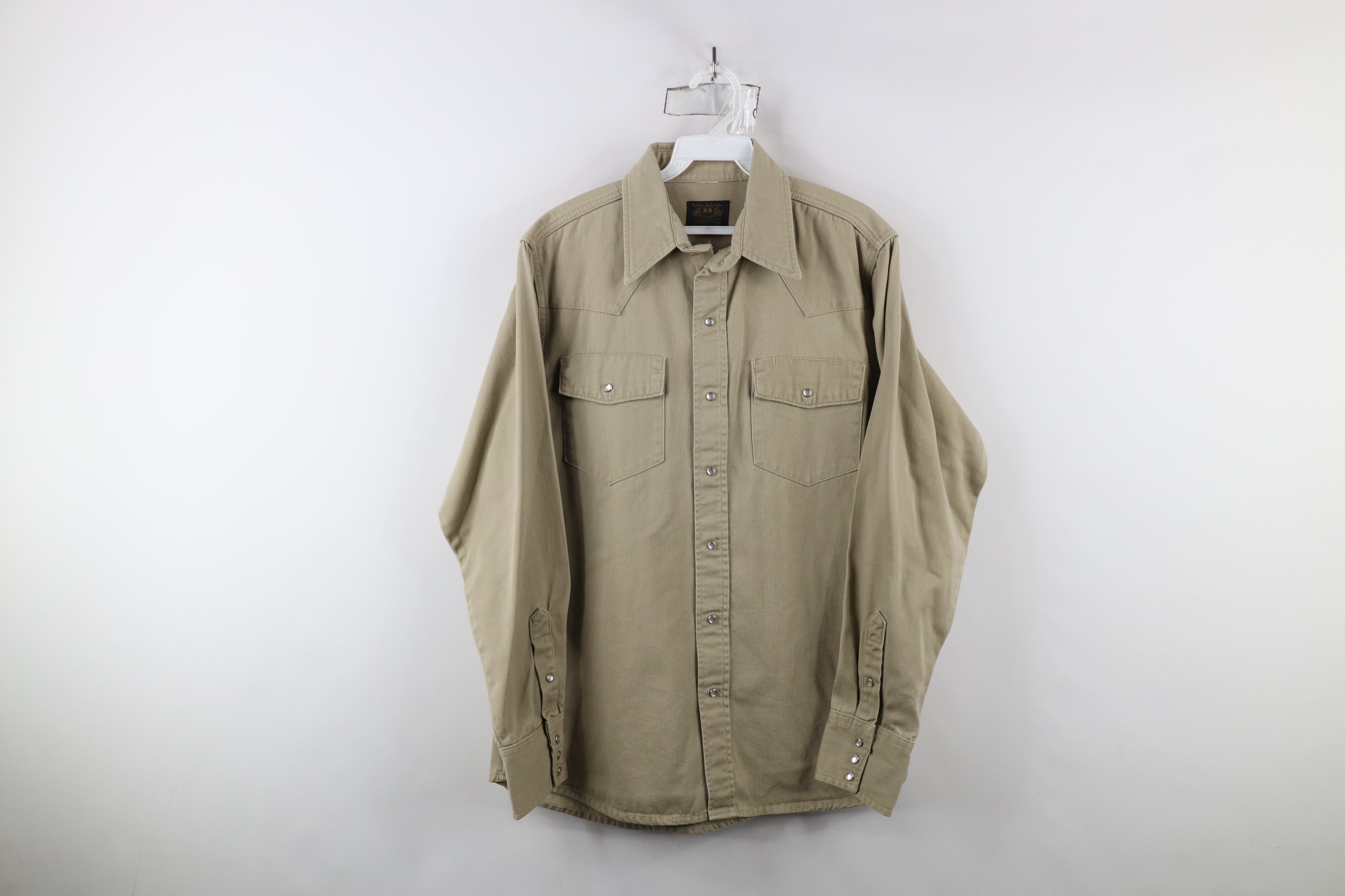 Vintage Vintage 60s 70s Streetwear Western Cowboy Button Shirt USA Size US L / EU 52-54 / 3 - 1 Thumbnail