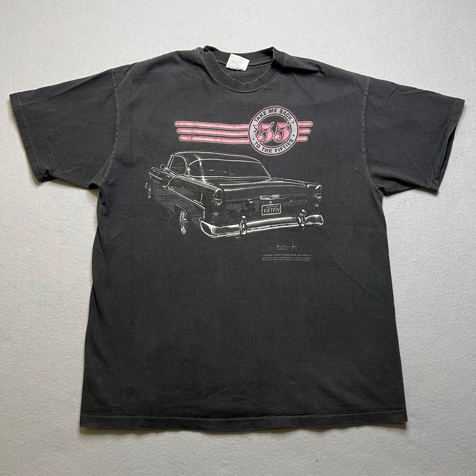 Hanes Vintage 1993 Take Me Back ‘55 Chevrolet Car T Shirt USA L Size US L / EU 52-54 / 3 - 1 Thumbnail