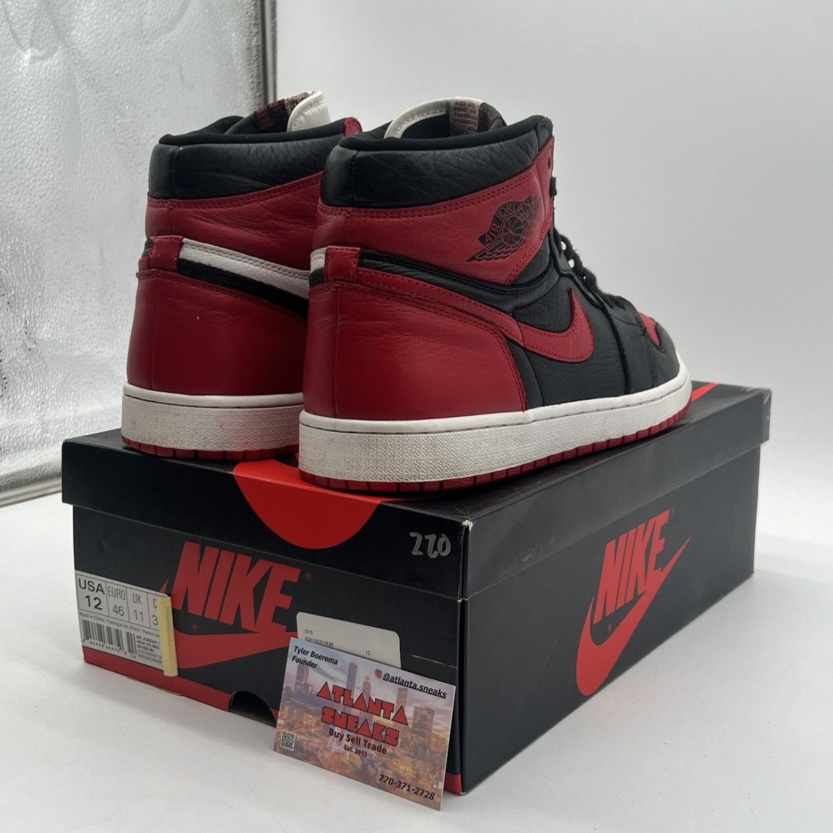 Nike Air Jordan 1 high homage to home Size US 12 / EU 45 - 5 Thumbnail
